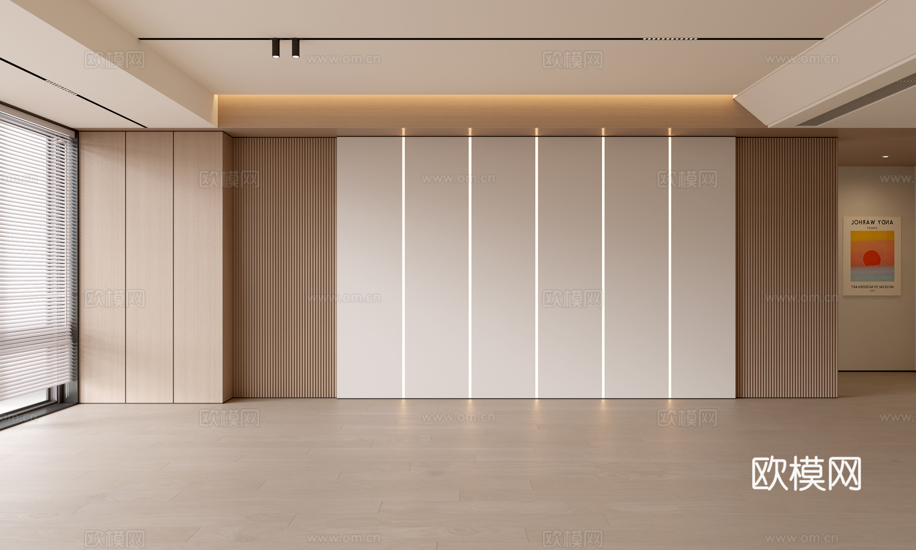 现代客厅 奶油客厅 沙发背景墙 客厅背景 奶油风背景墙3d模型下载