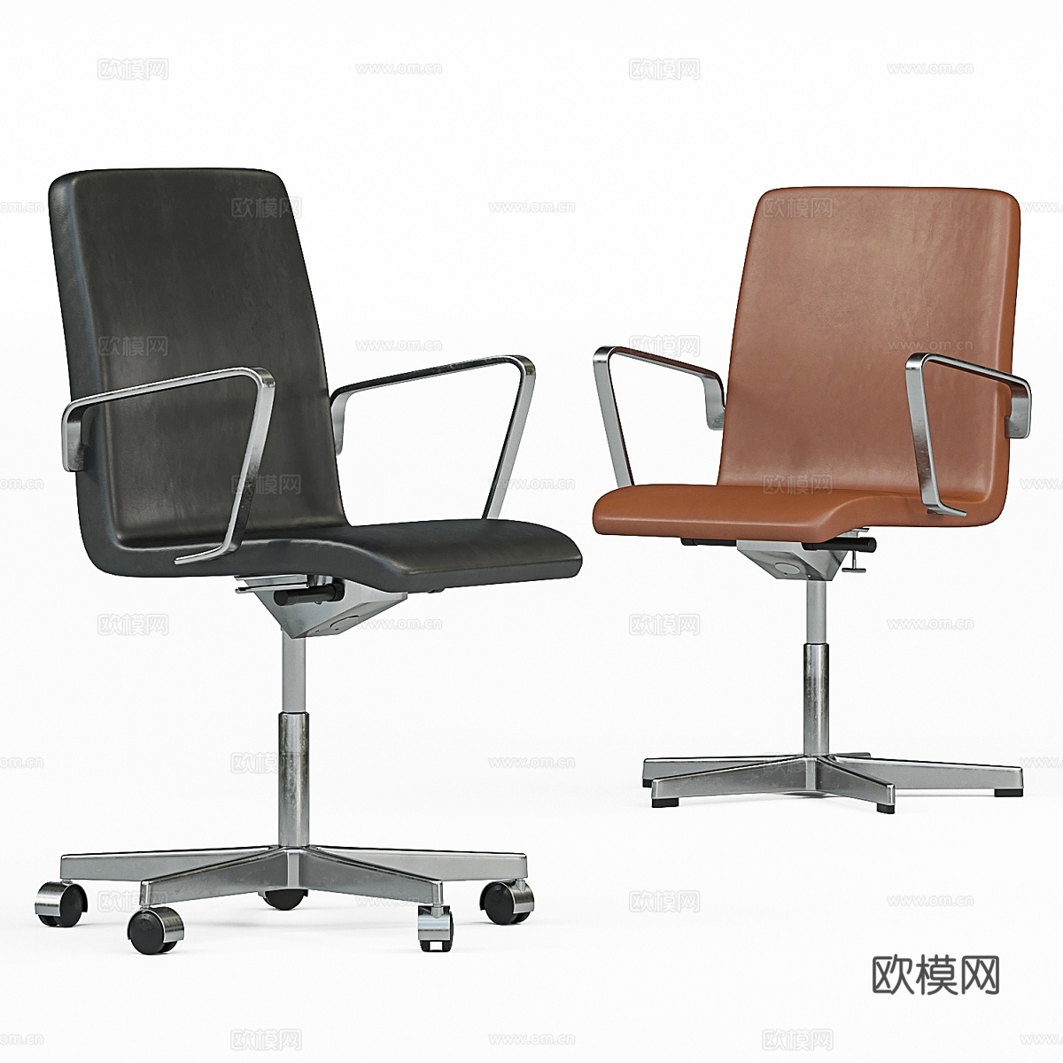 Fritz Hansen Oxford经典扶手椅3d模型下载