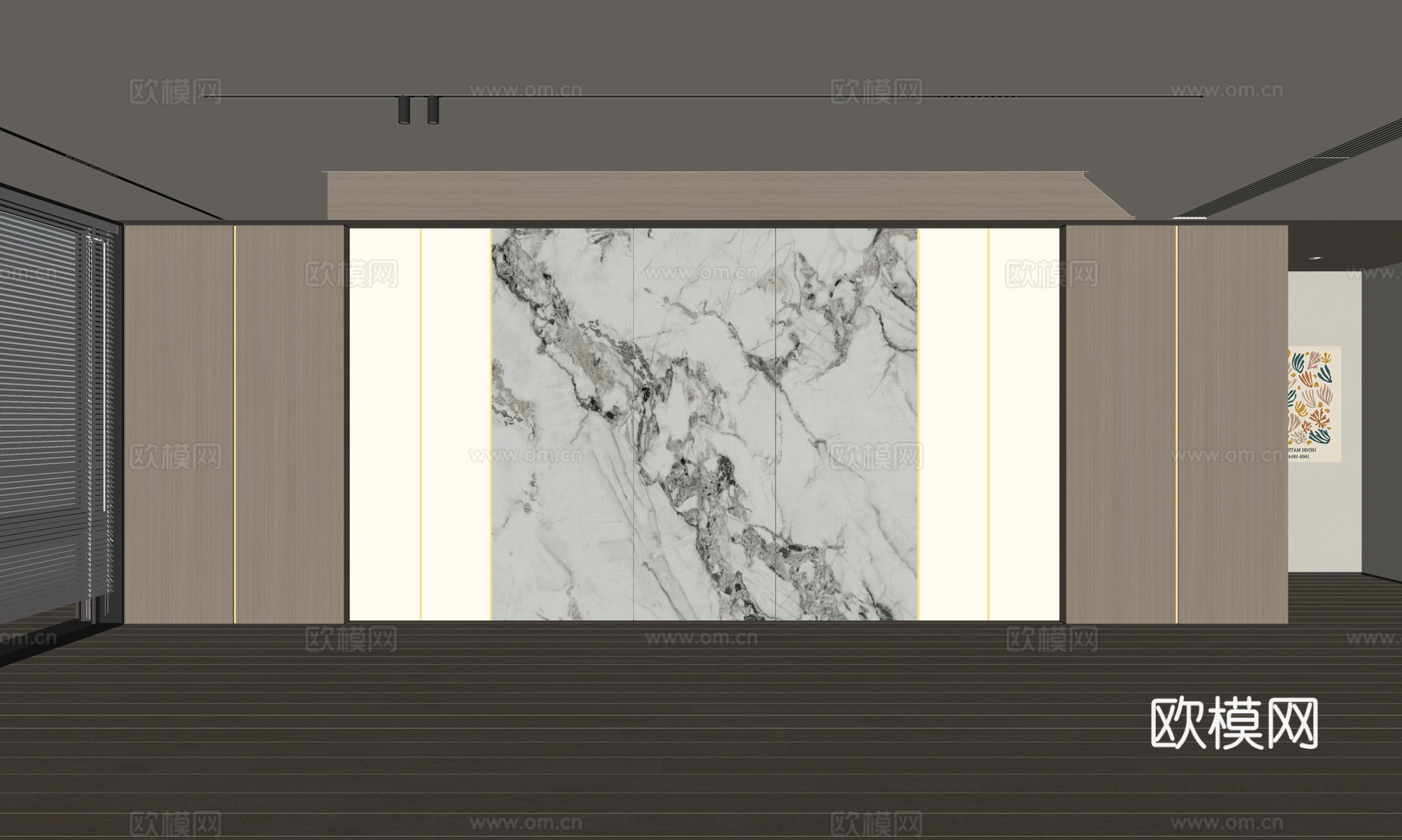 现代客厅 奶油客厅 沙发背景墙 客厅背景 奶油风背景墙su模型