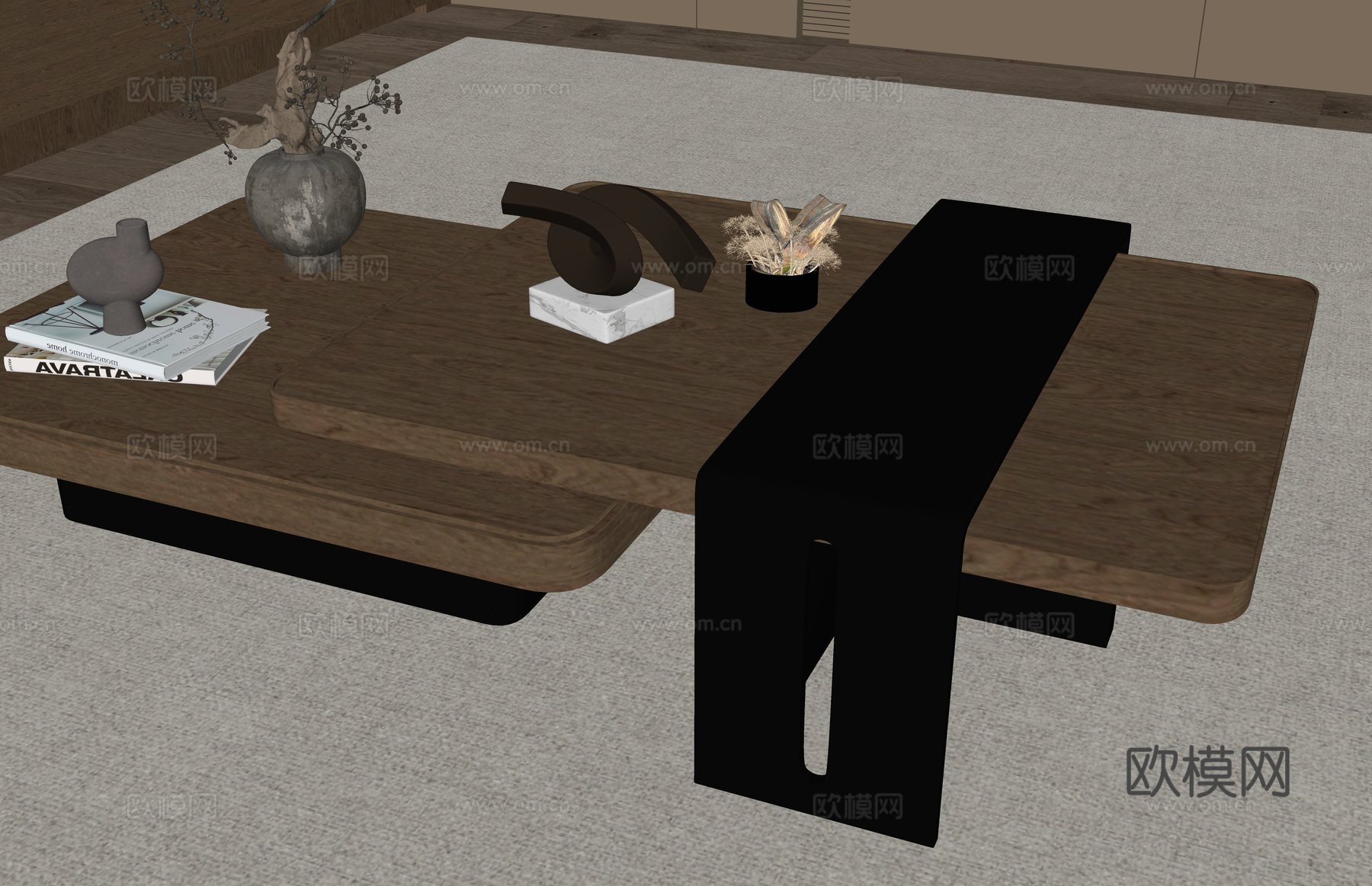 茶几 茶具 器具 小品 茶台 茶桌 茶桌椅su模型