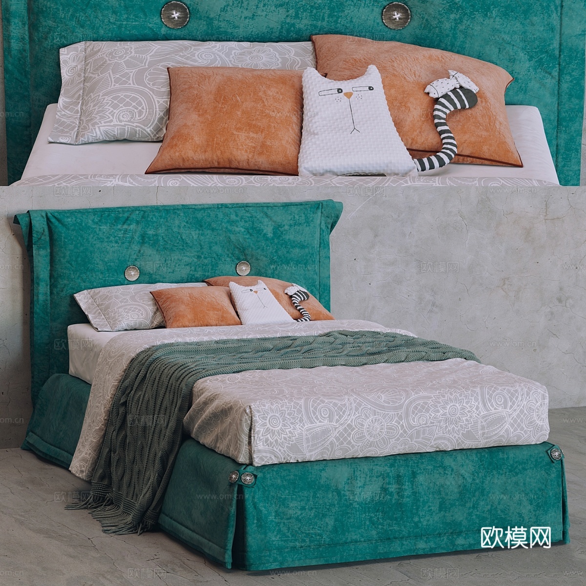 托马塞拉阿玛米床3d模型下载