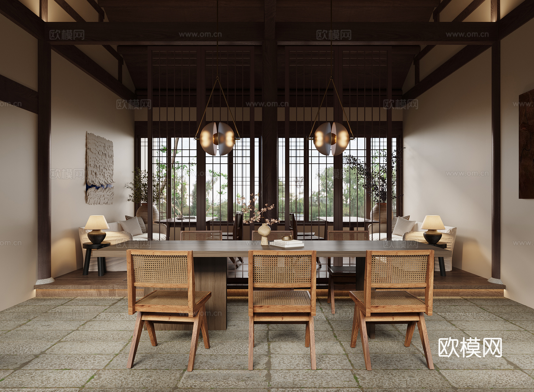 咖啡店 奶茶店 最新全套施工图 效果图合集cad施工图