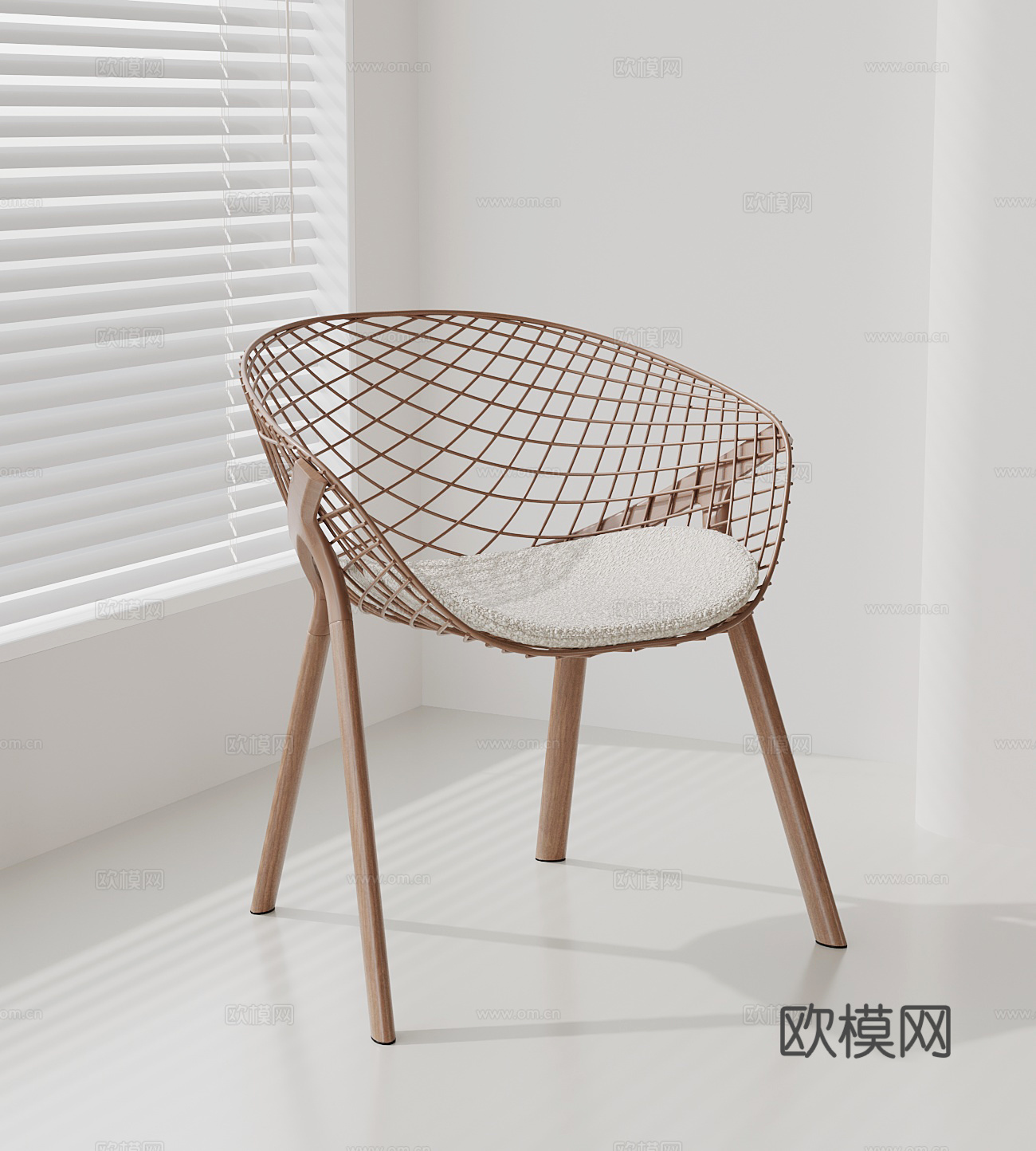 现代休闲椅3d模型下载