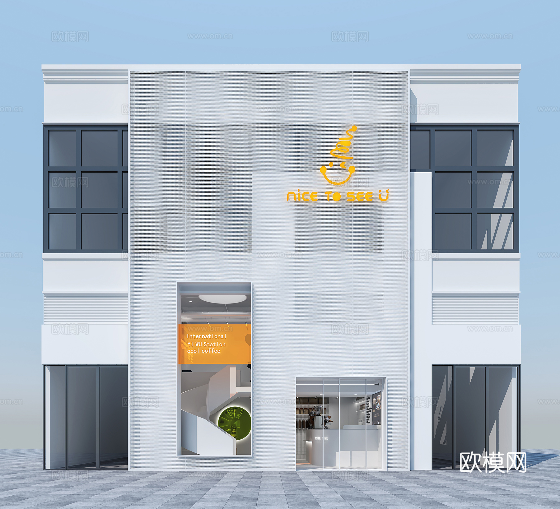 咖啡店 奶茶店 最新全套施工图 效果图合集cad施工图