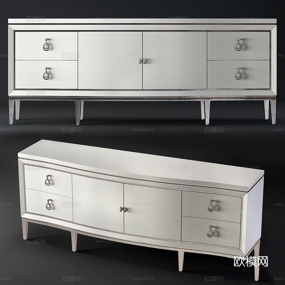 Bernhardt Calista 娱乐柜3d模型下载