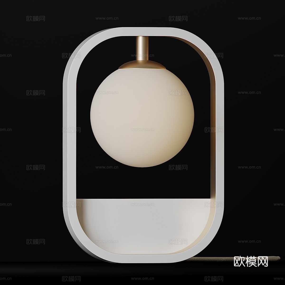 阿沃拉壁灯 - 金银双色款3d模型下载