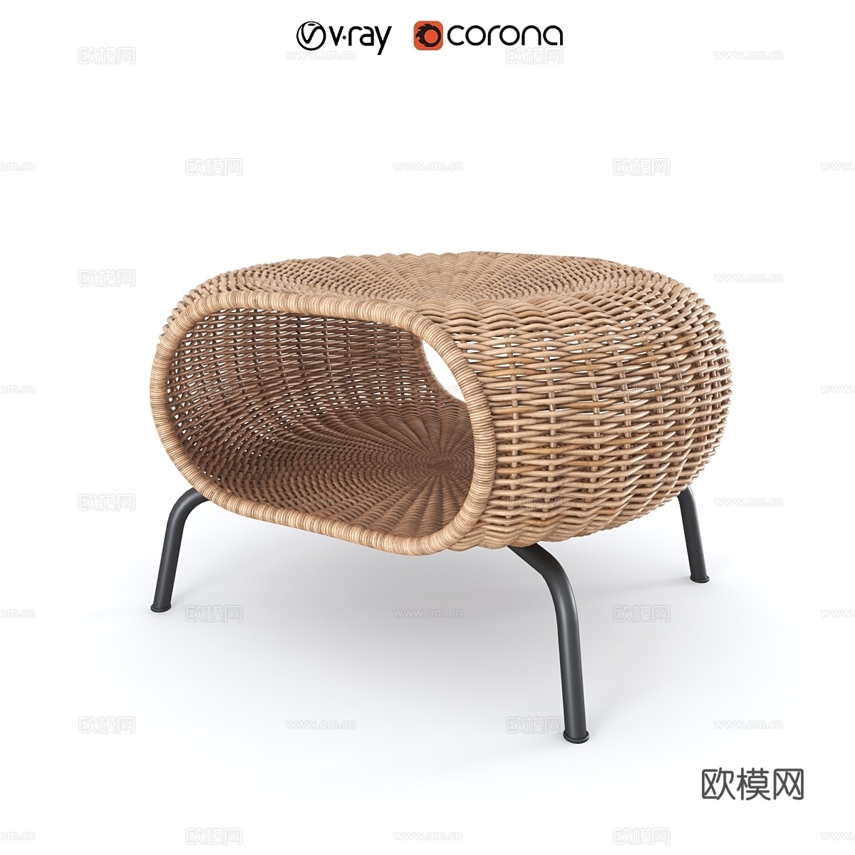 HAMLEGULT床边凳 IKEA GAMLEHULT IK3d模型下载