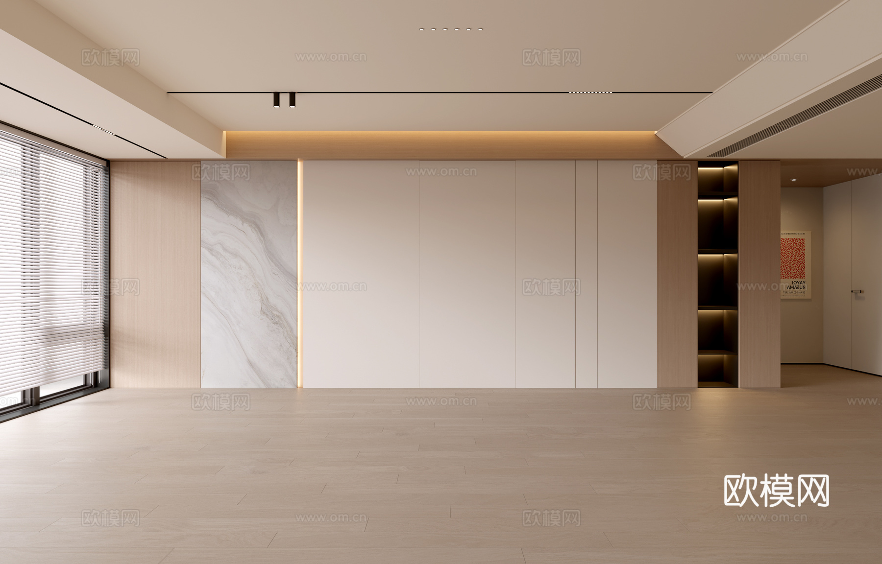 现代客厅 奶油客厅 沙发背景墙 客厅背景 奶油风背景墙su模型