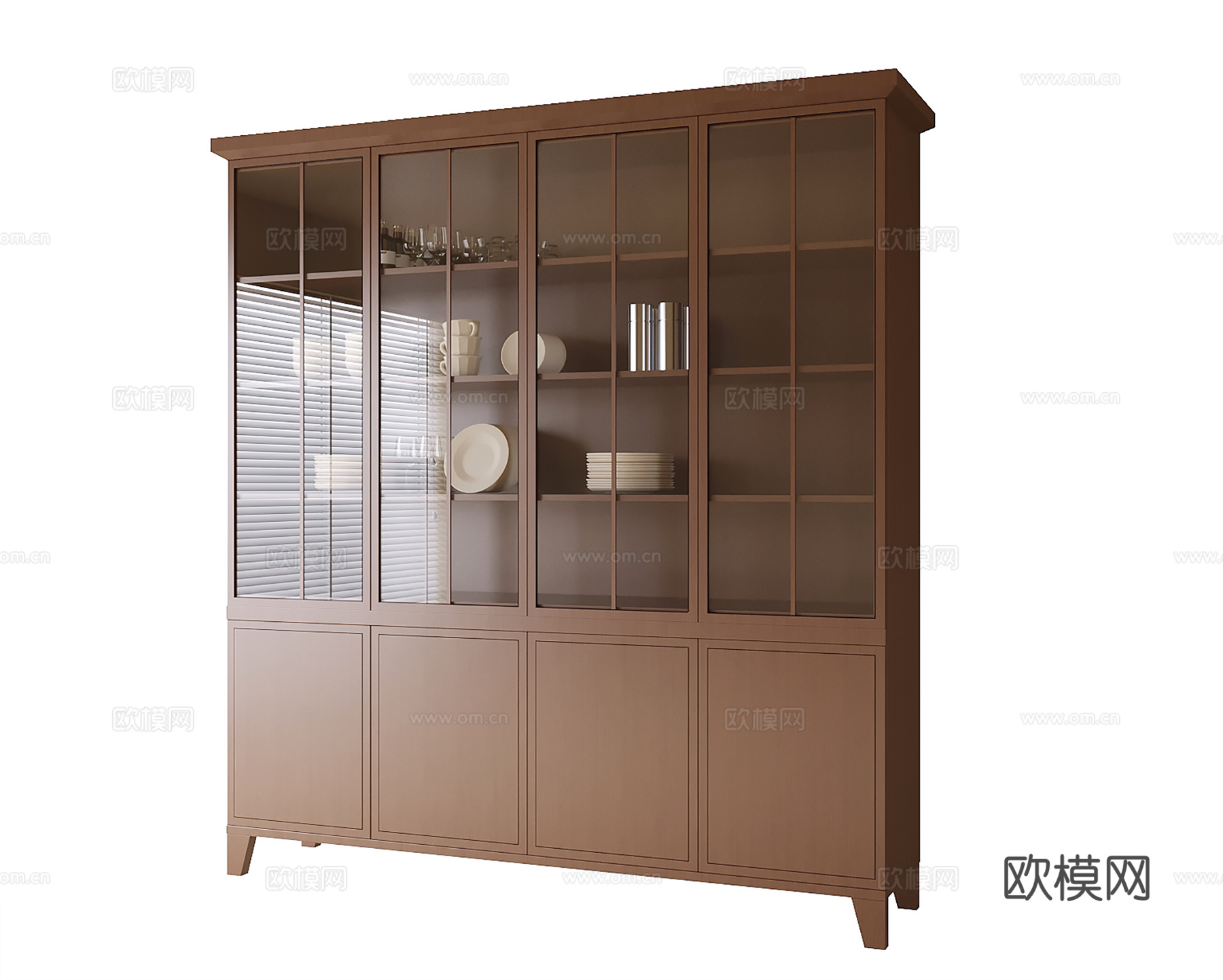 现代酒柜su模型