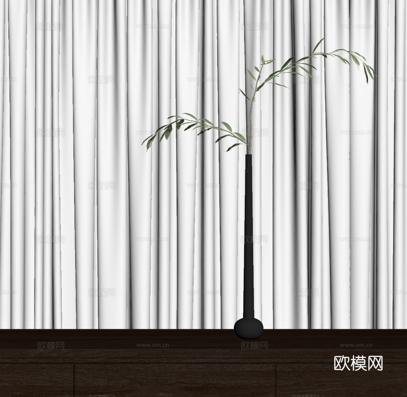 现代绿植 桌面绿植su模型