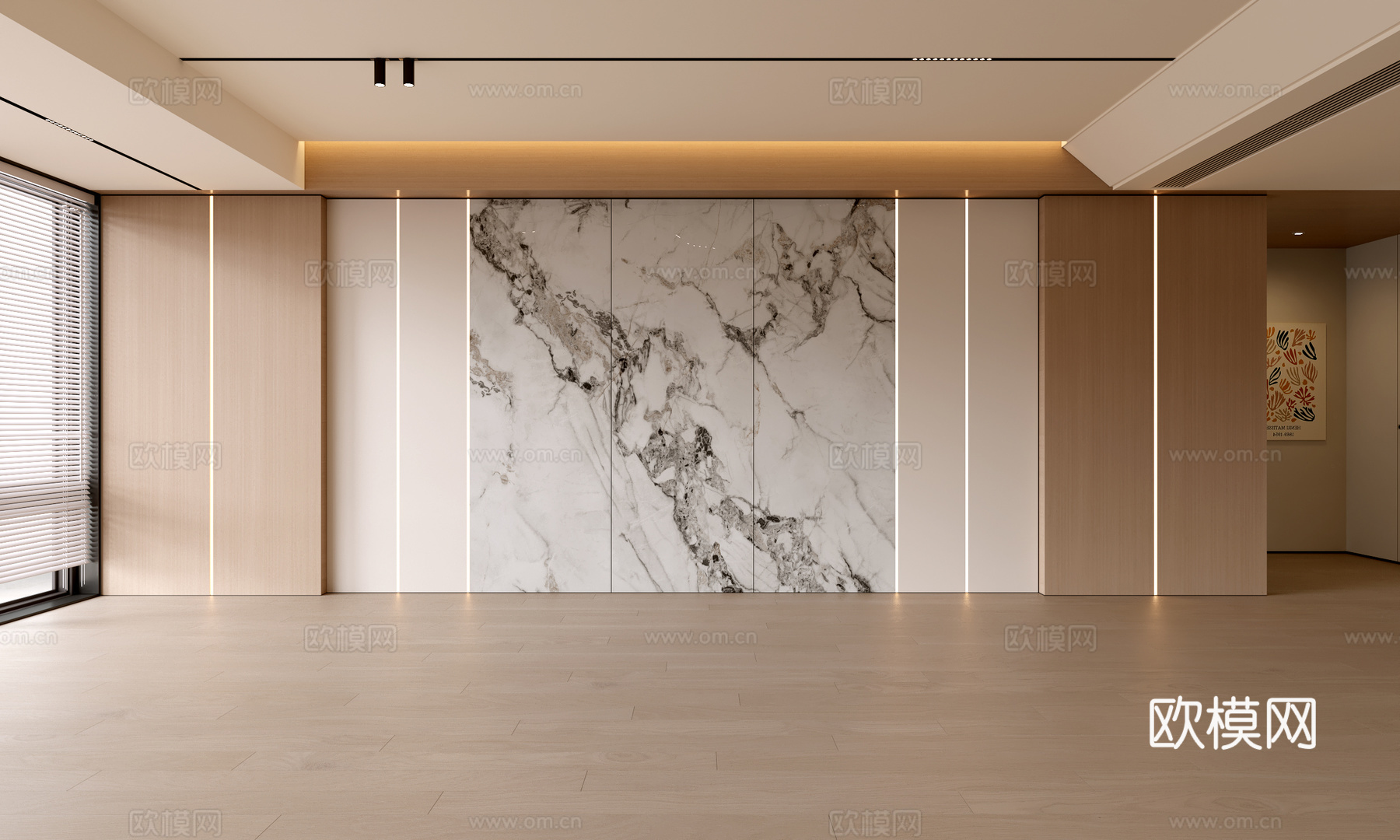 现代客厅 奶油客厅 沙发背景墙 客厅背景 奶油风背景墙su模型