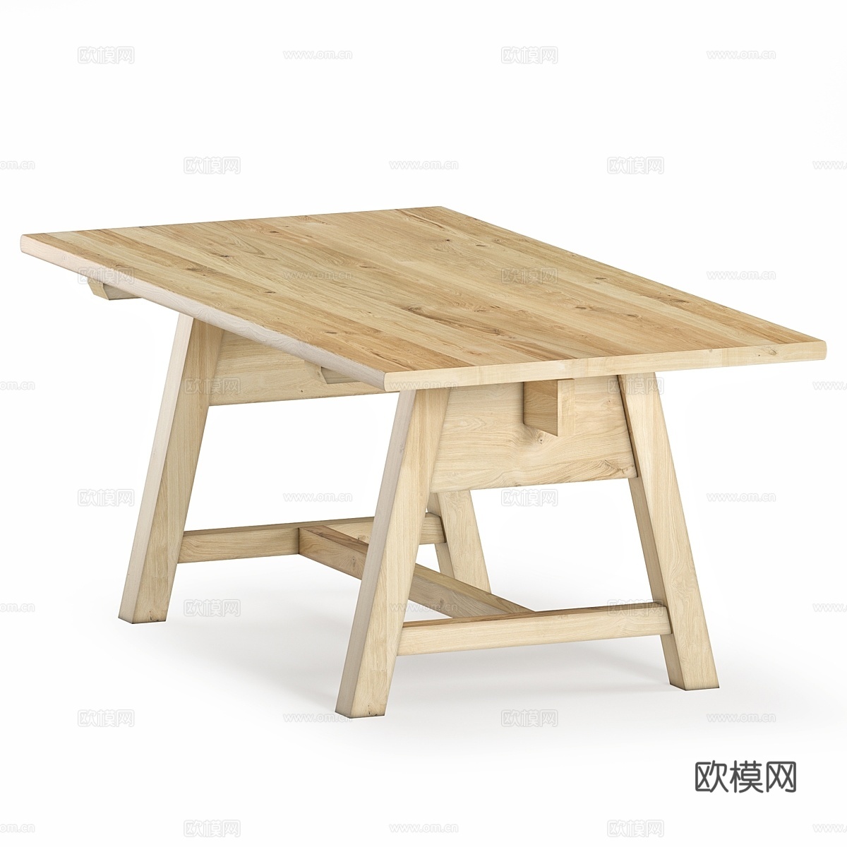 松木桌 - Altea Oldwood3d模型下载