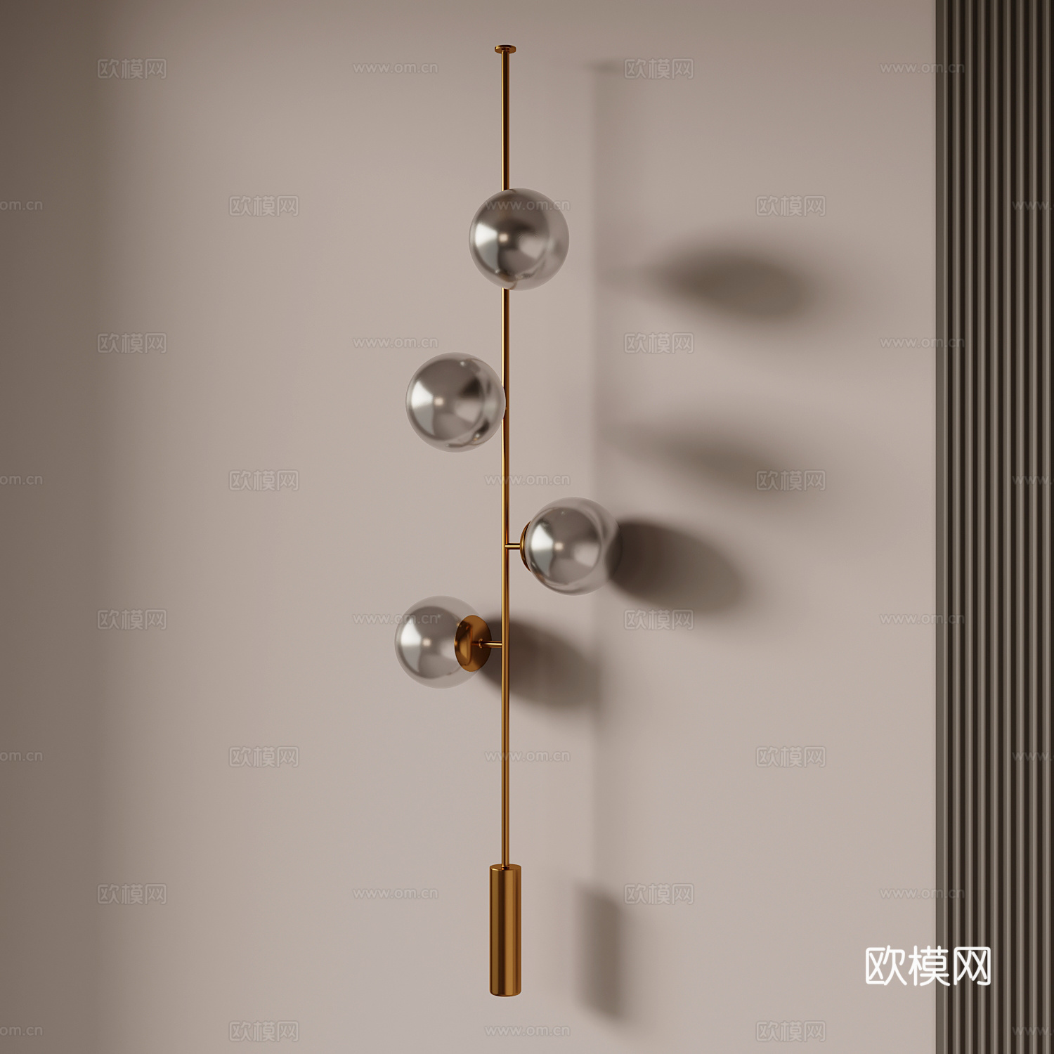 现代壁灯su模型