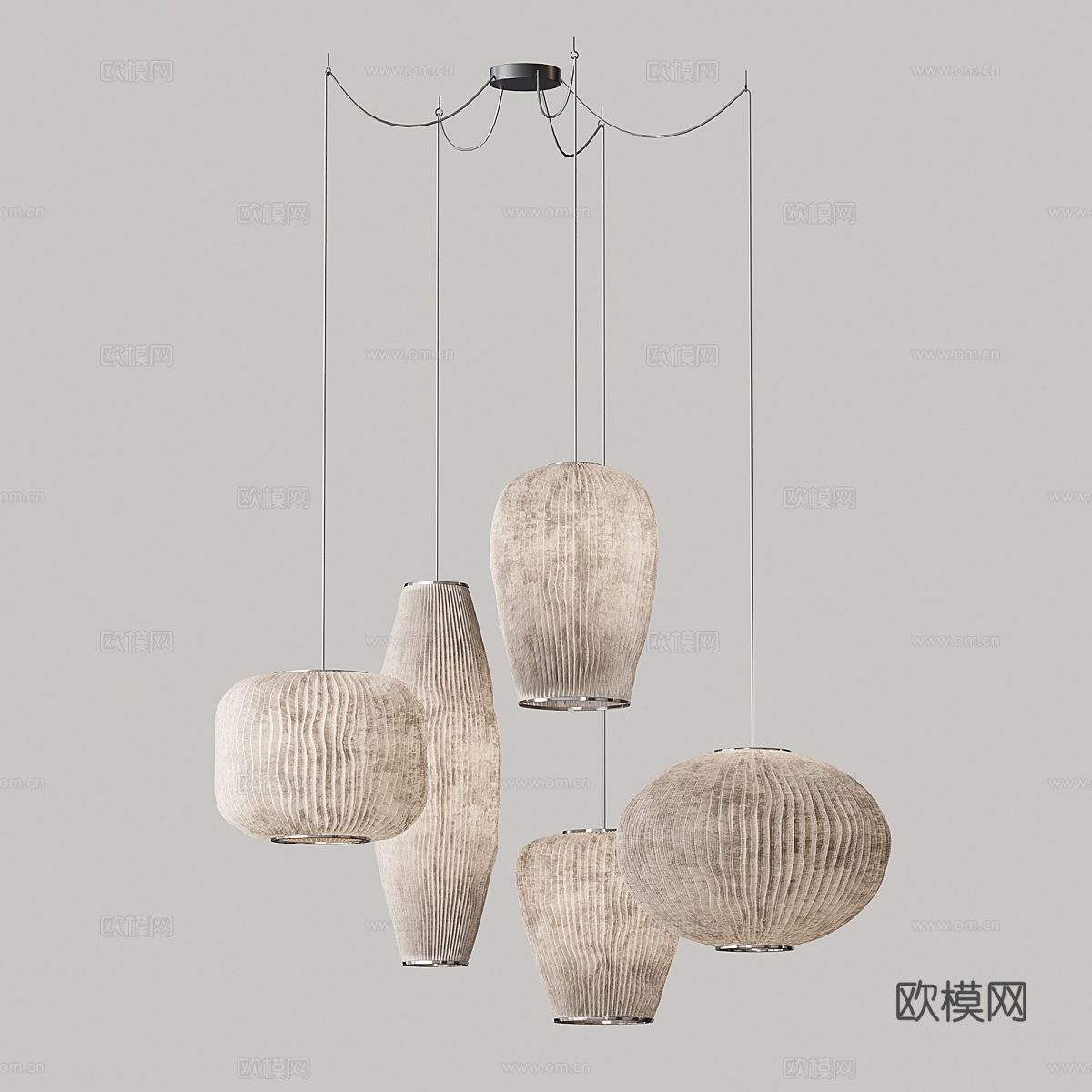 Arturo Alvarez珊瑚吊灯套装3d模型下载