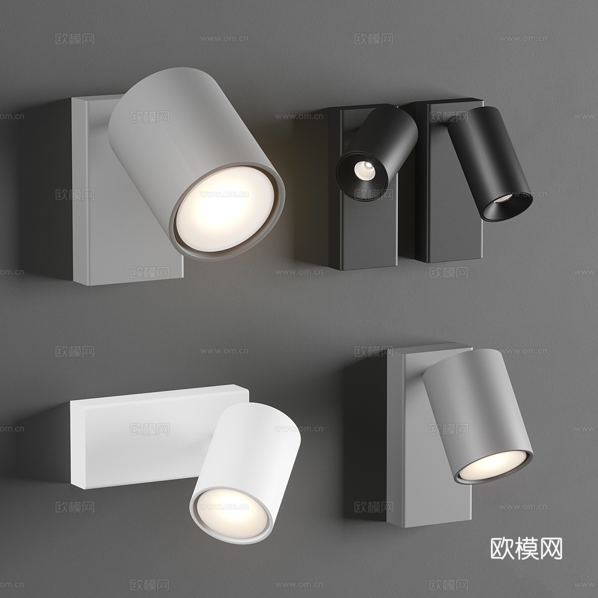 Flexalighting平面投影灯3d模型下载