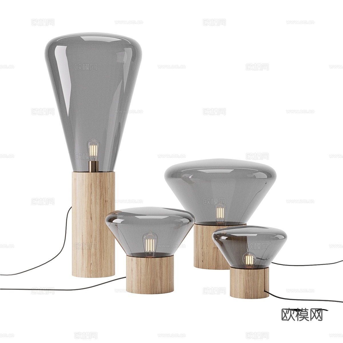 Brokis松木松饼灯3d模型下载