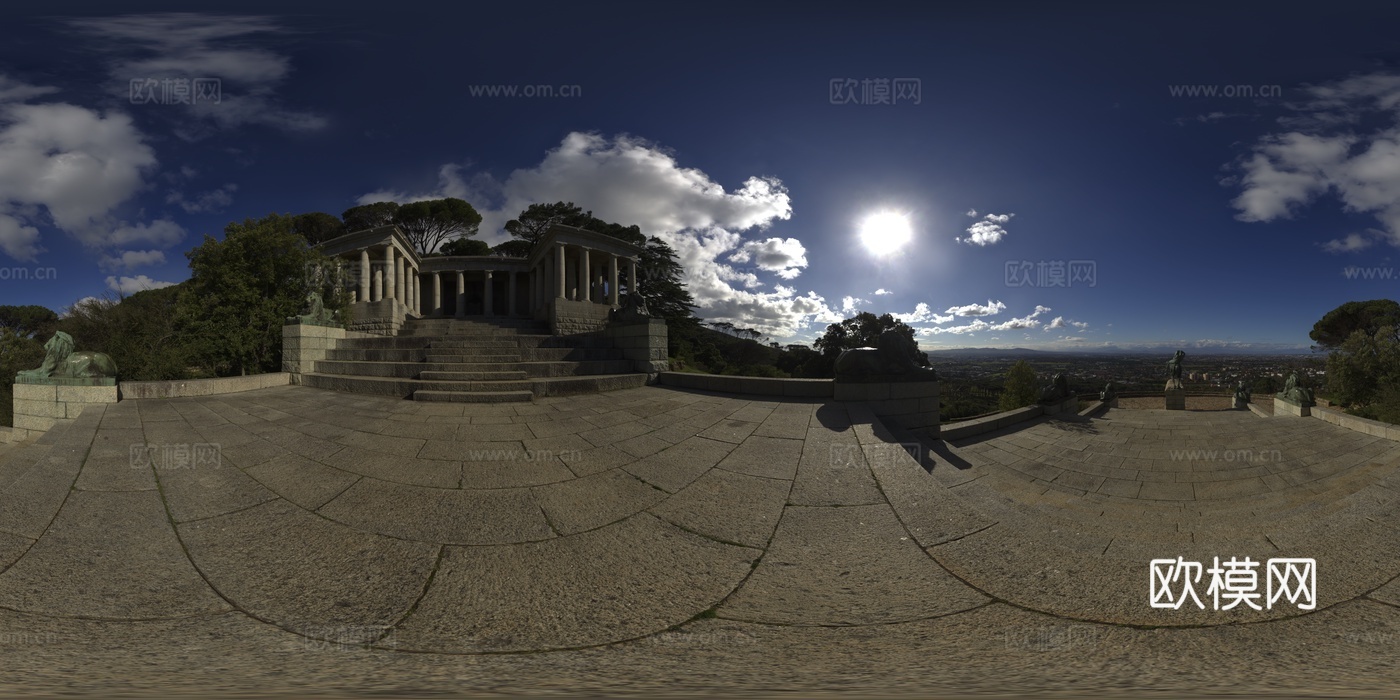 室外公园外景天空