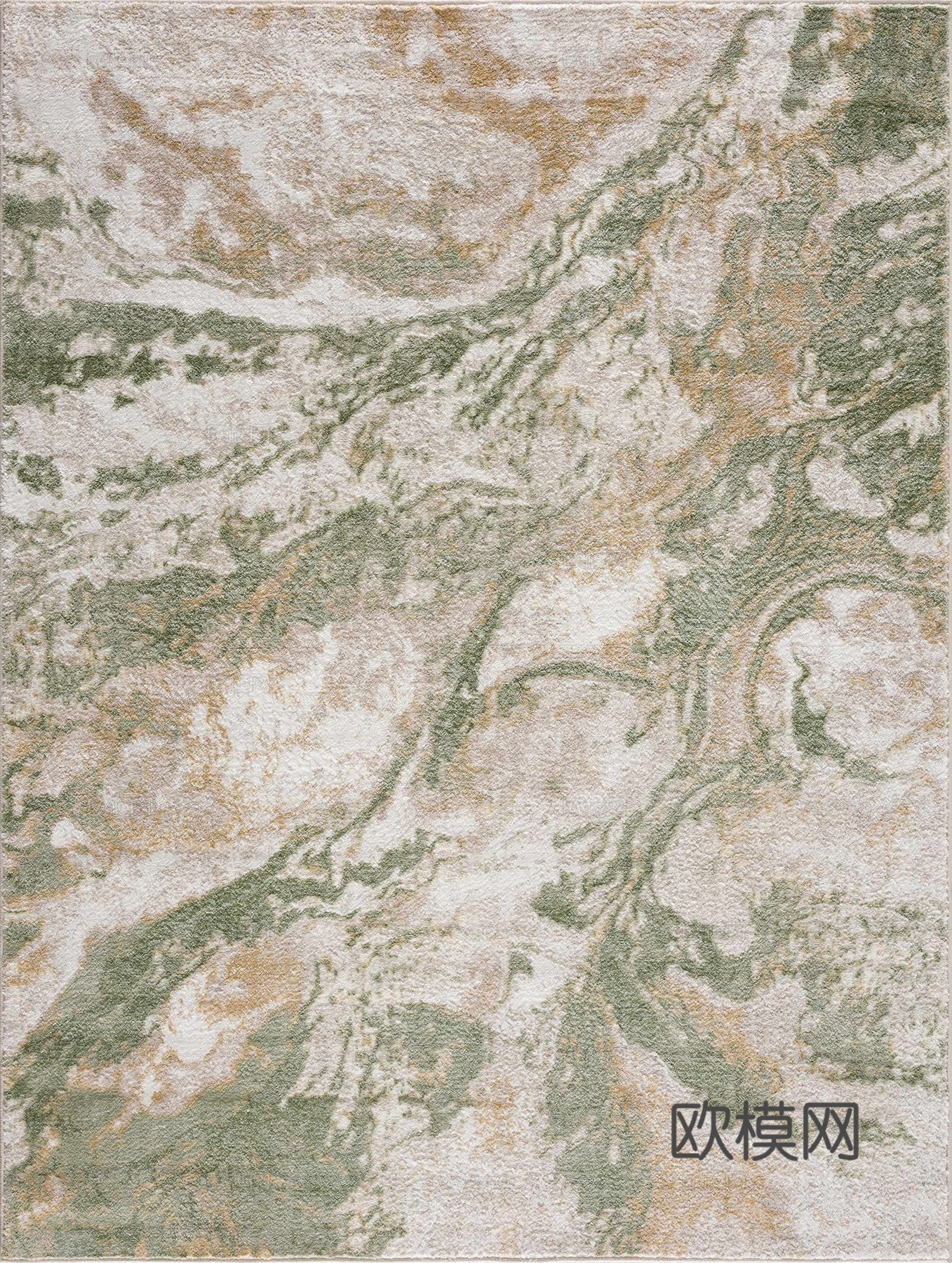 现代新中式其他地毯_绿色渐变大理石纹_渐变地毯_酒店地毯贴图