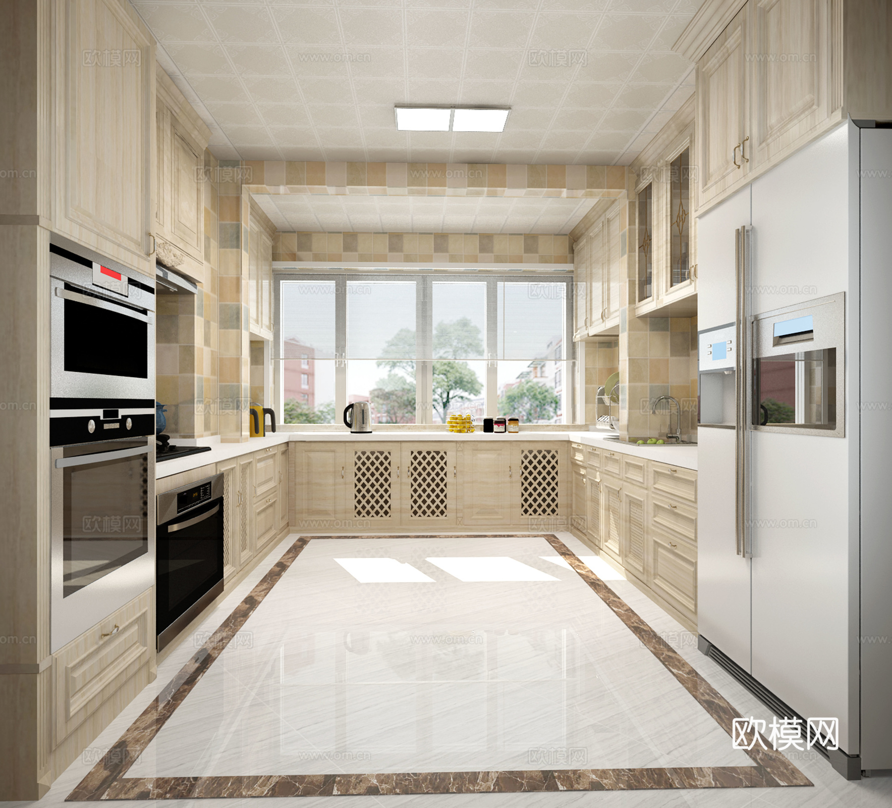 北欧厨房3d模型