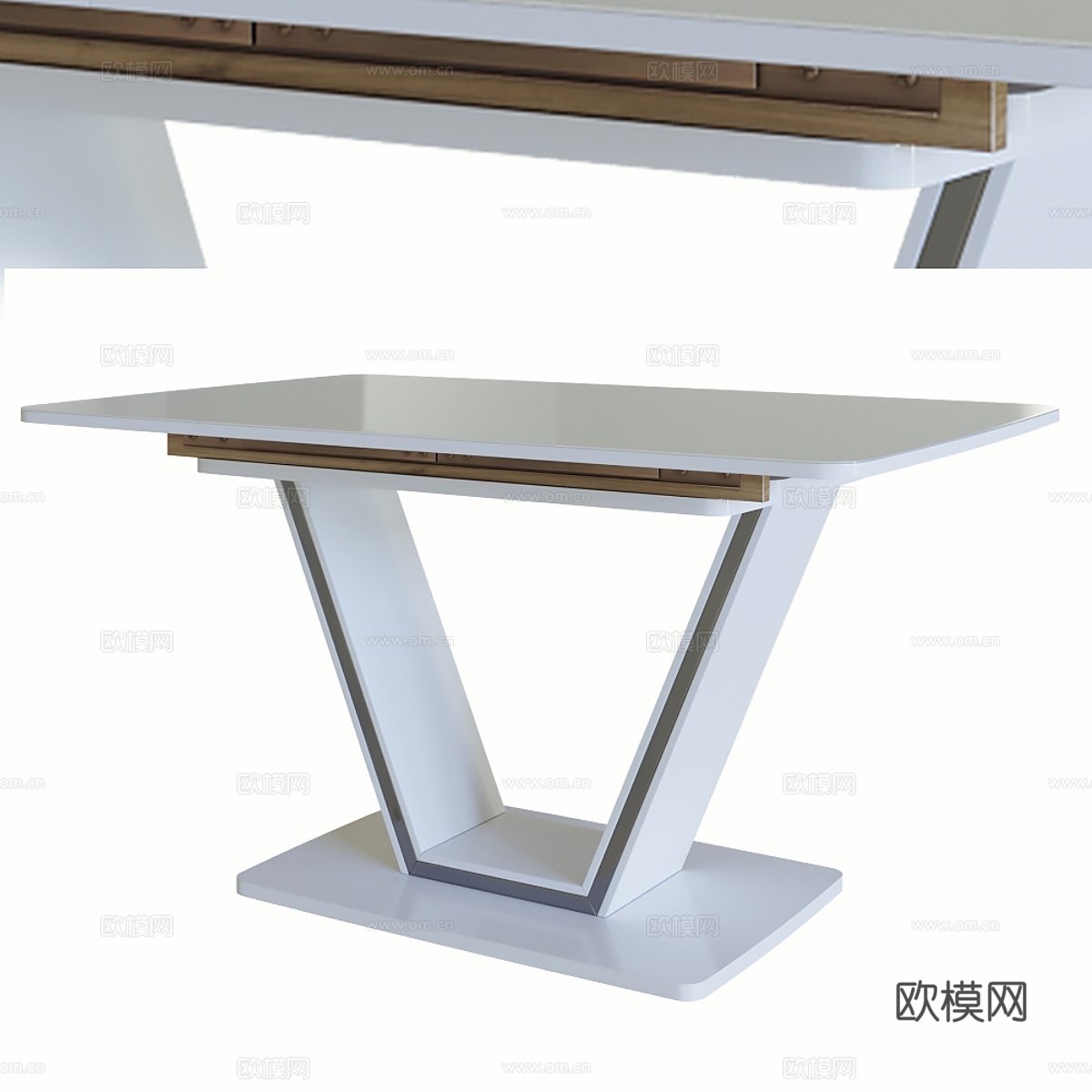 维多利亚折叠桌3d模型下载