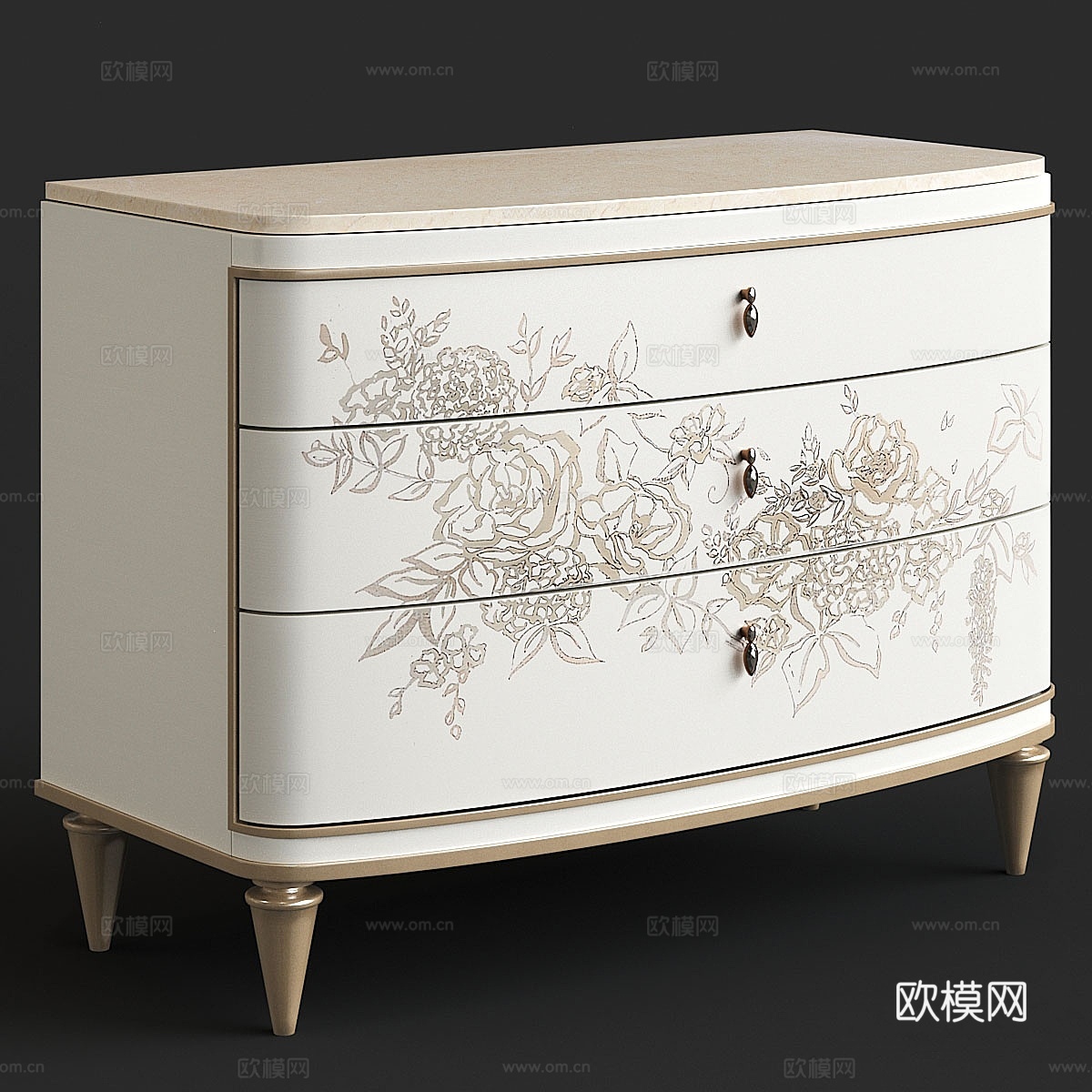 卡拉科尔吸睛款储物柜3d模型下载