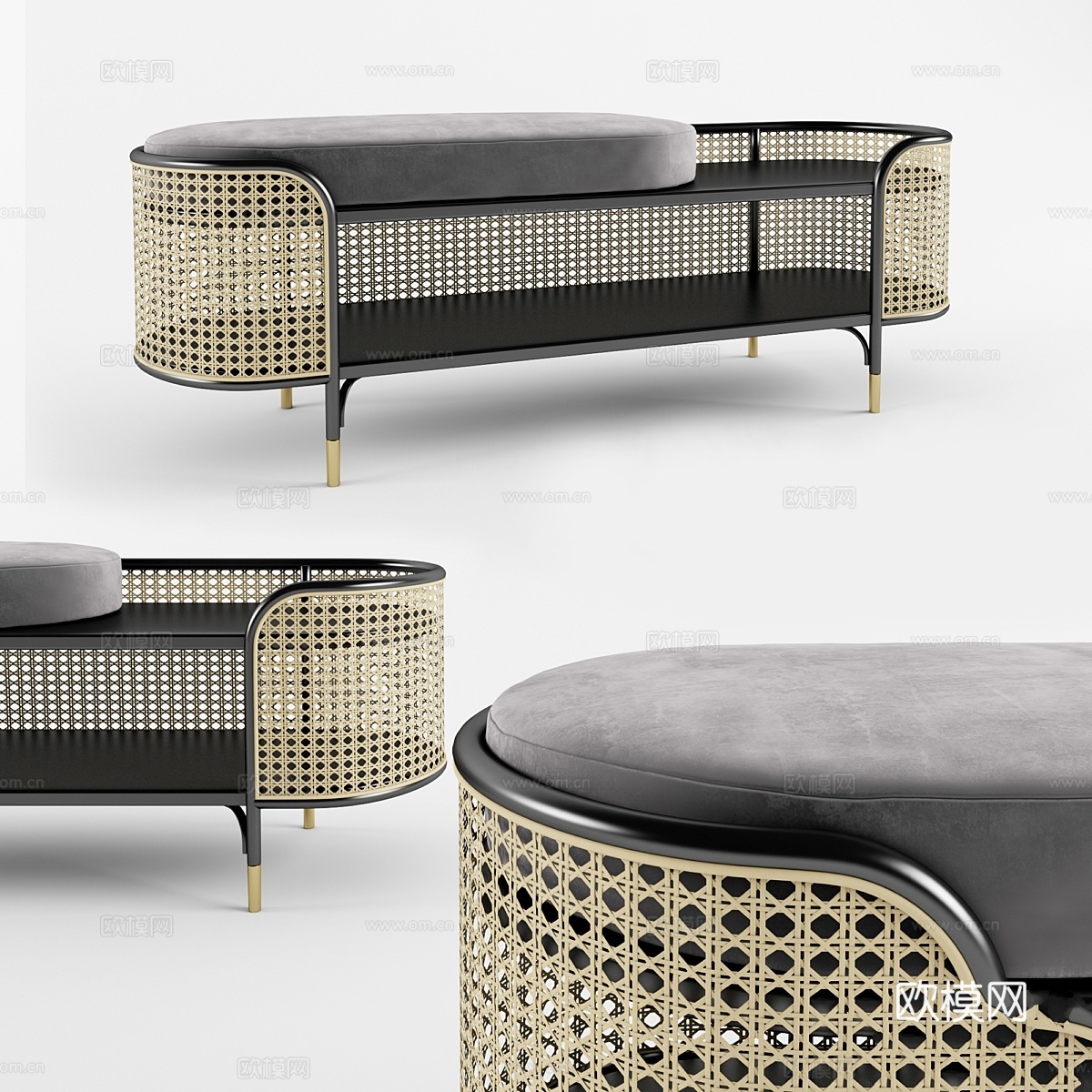 Mos Gebruder Thonet Vienna长凳3d模型下载