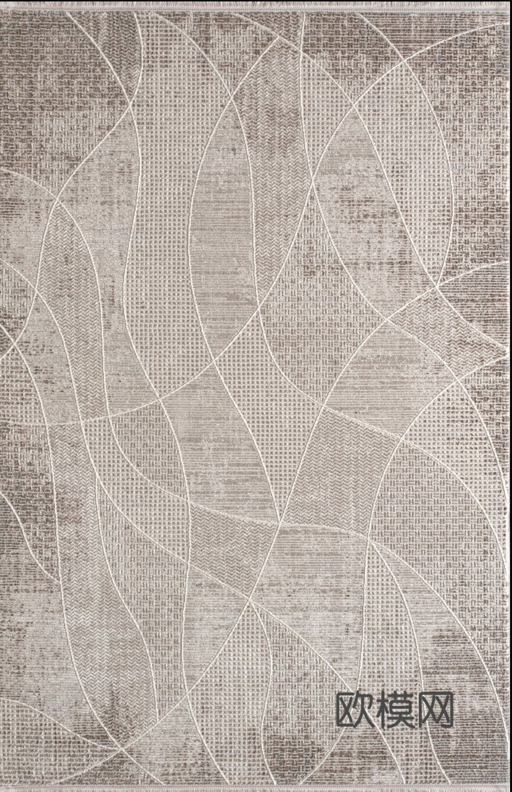 现代轻奢其他地毯_咖色条纹地毯贴图