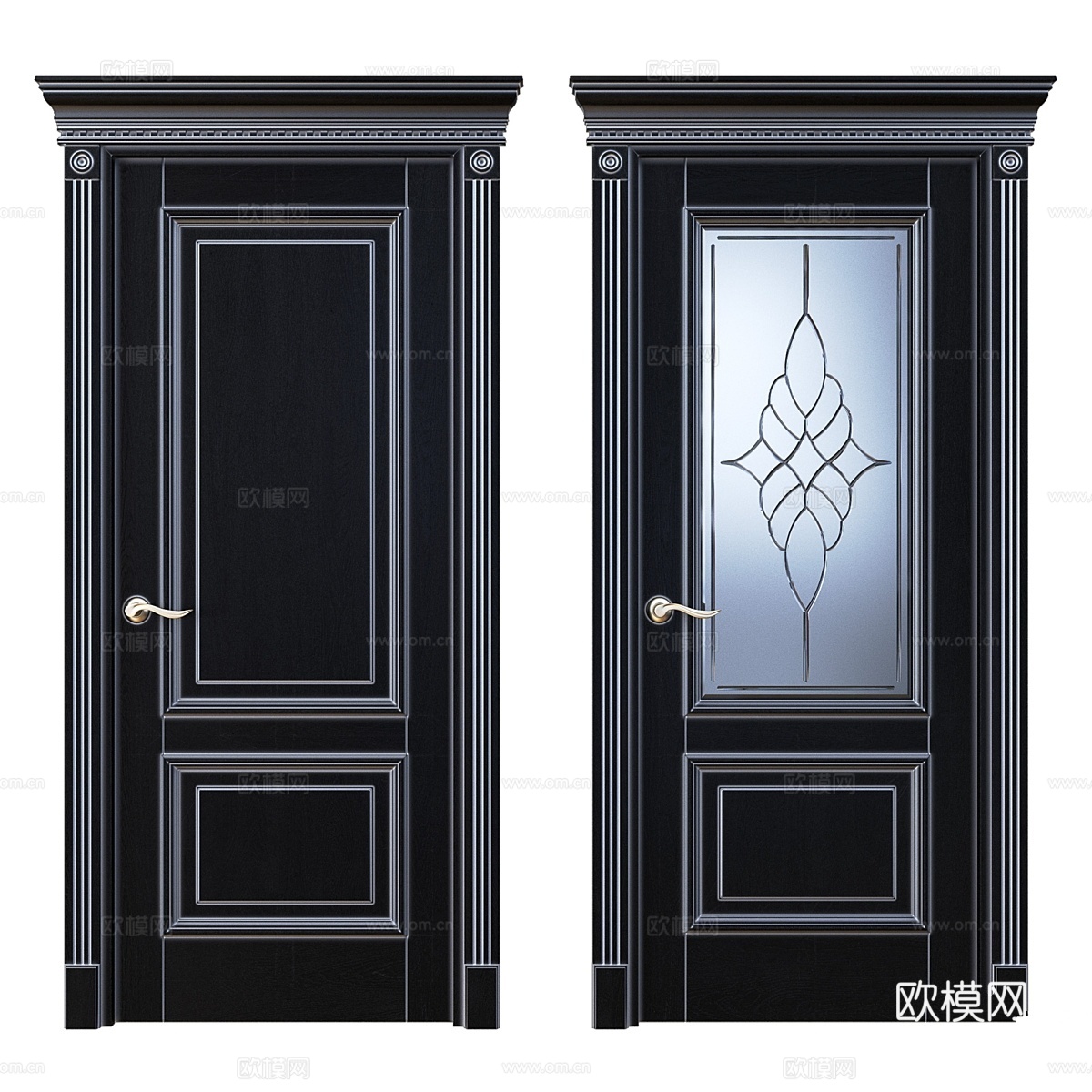 Beloravud ART2 缇木门（银古铜色）3d模型下载