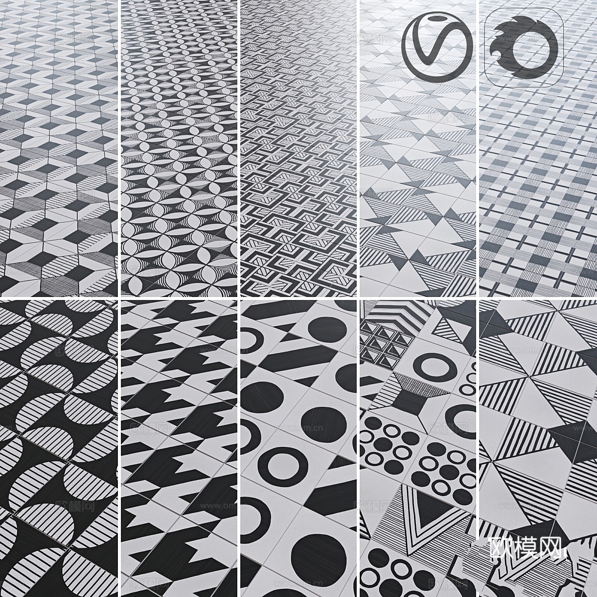 Equipe Caprice Deco 黑白款3d模型下载