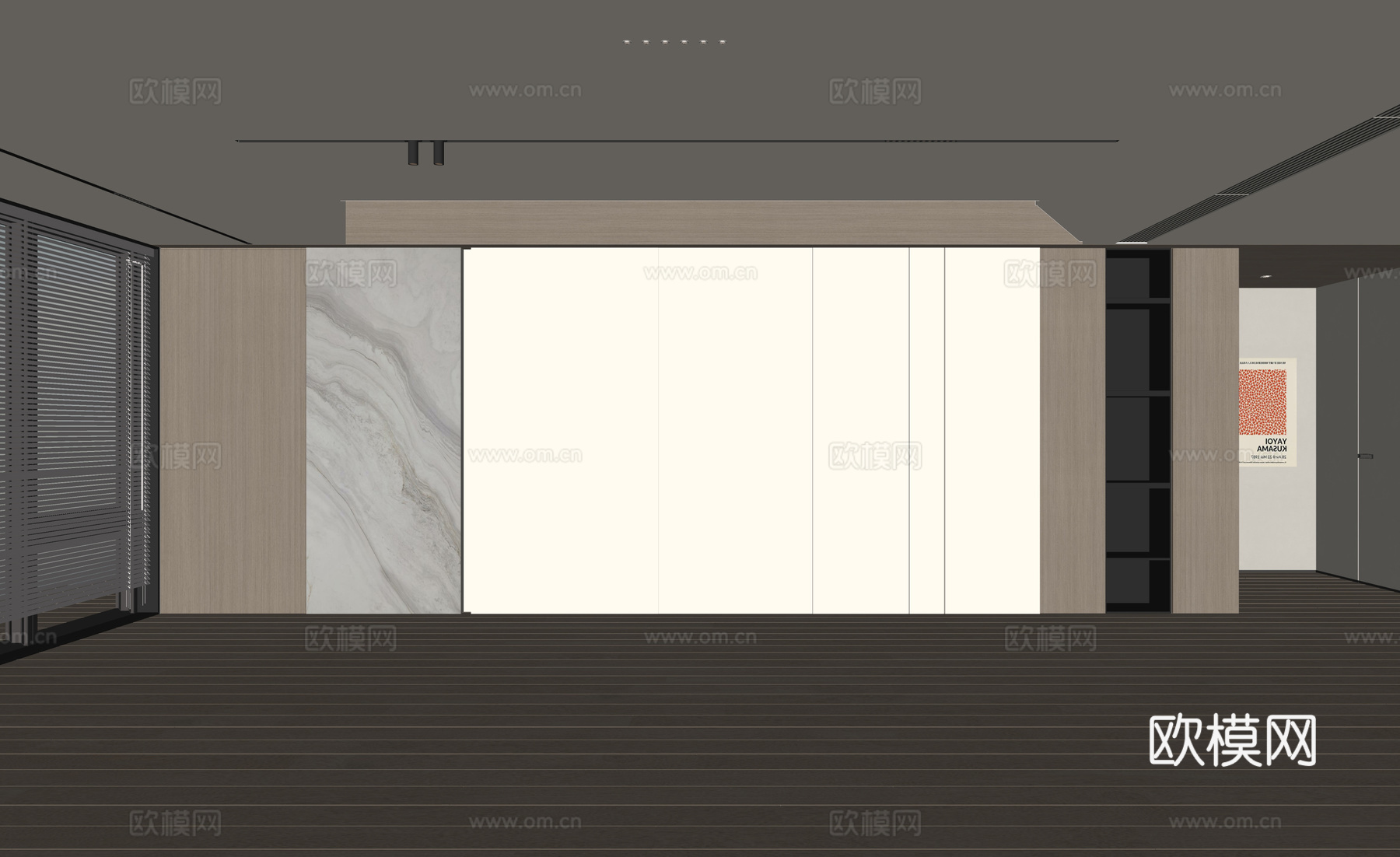 现代客厅 奶油客厅 沙发背景墙 客厅背景 奶油风背景墙su模型