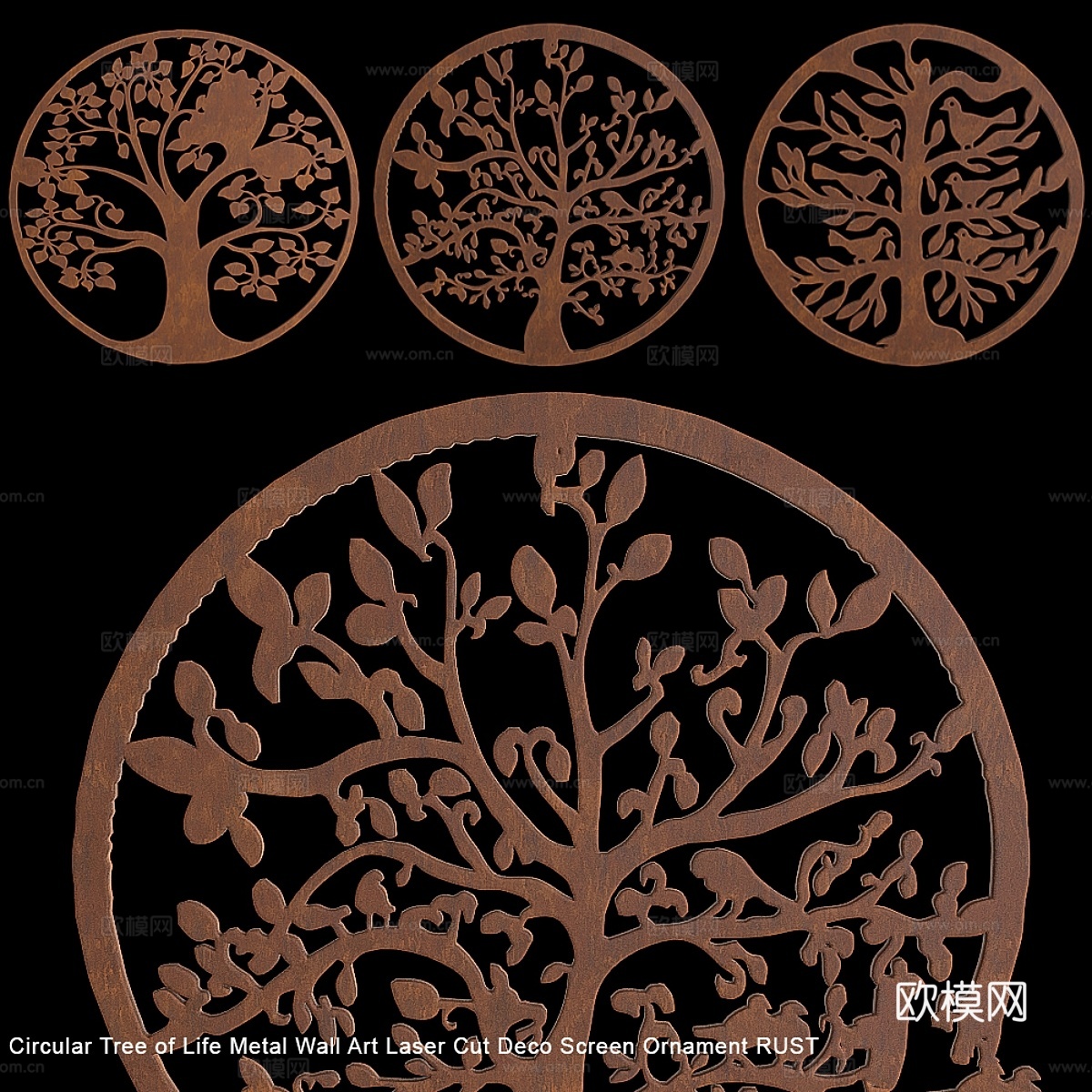 生命之树圆环3d模型下载