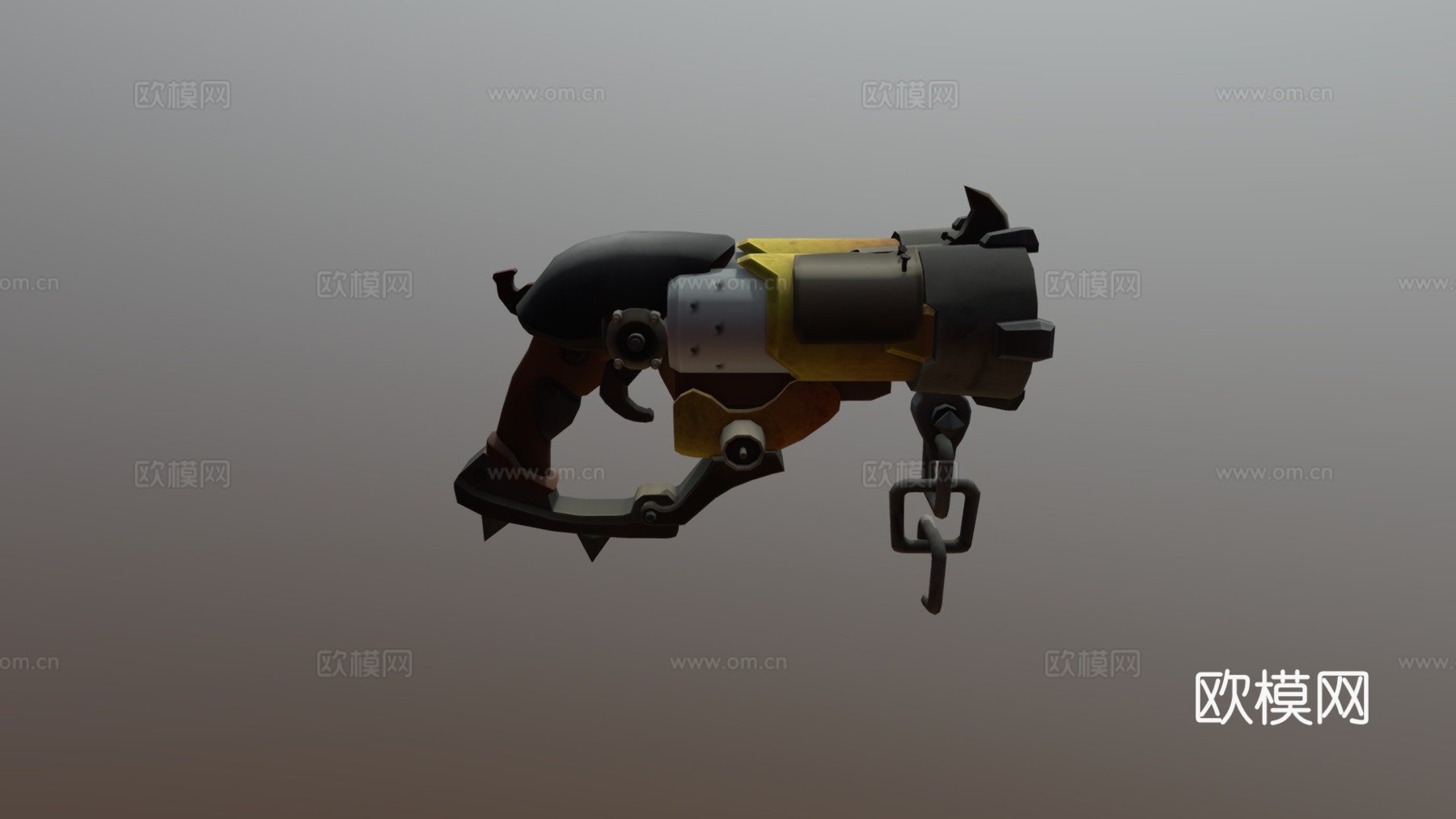 路霸枪移动特制版3d模型下载（渲染图1）