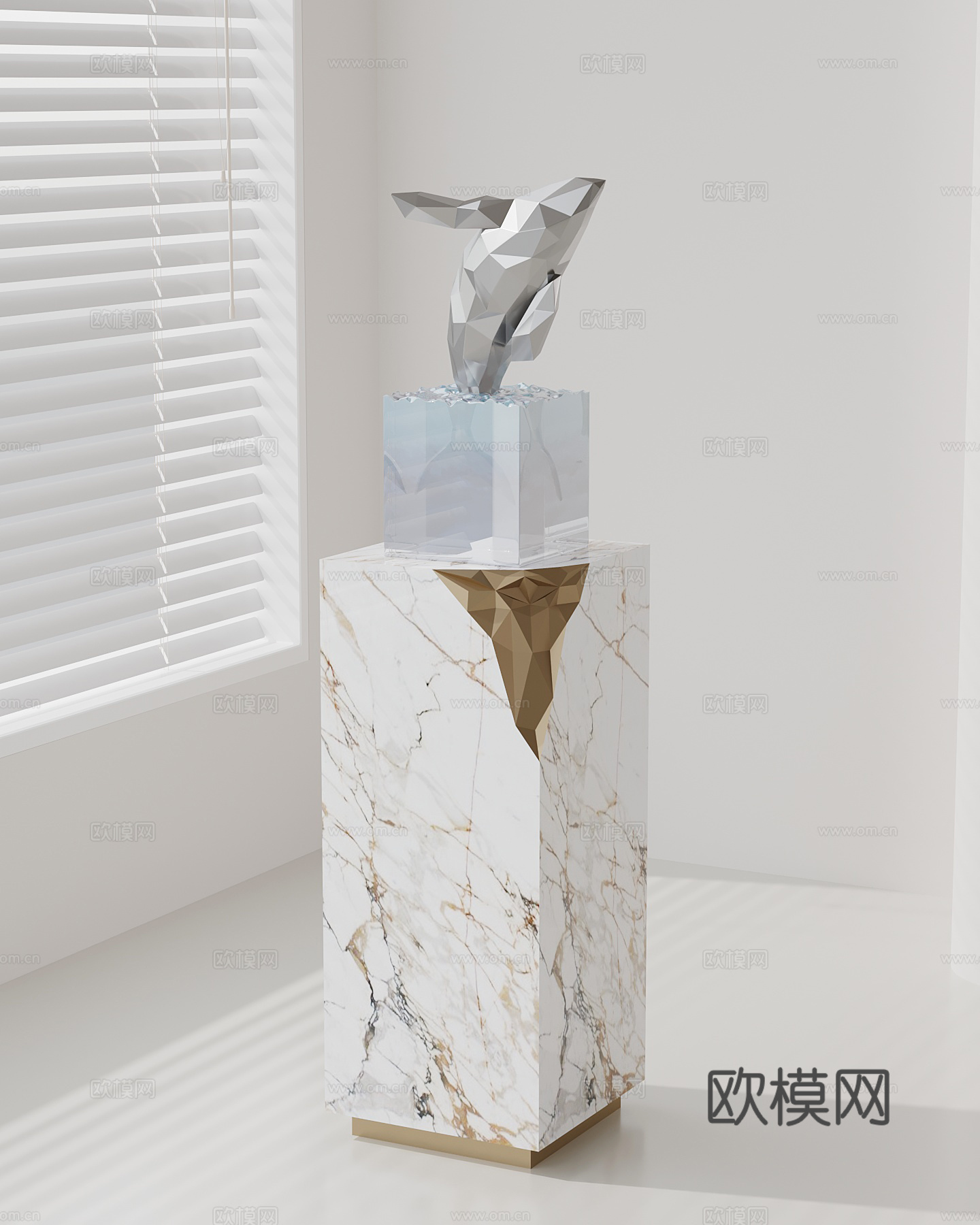现代摆件 艺术装置 落地摆件su模型