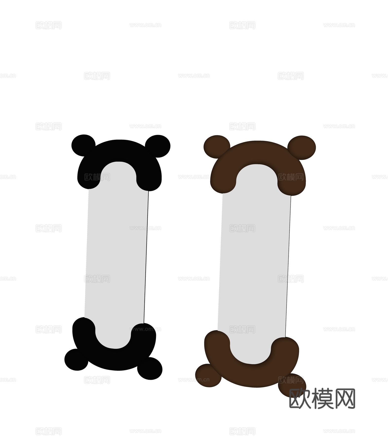 现代装饰镜 全身镜su模型