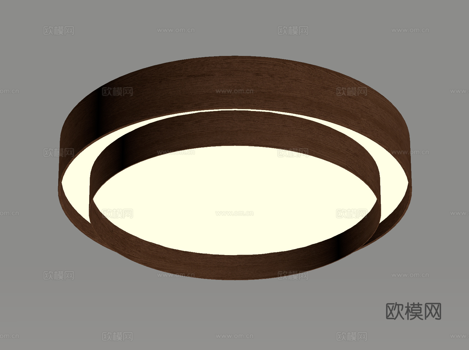 现代中古吸顶灯su模型