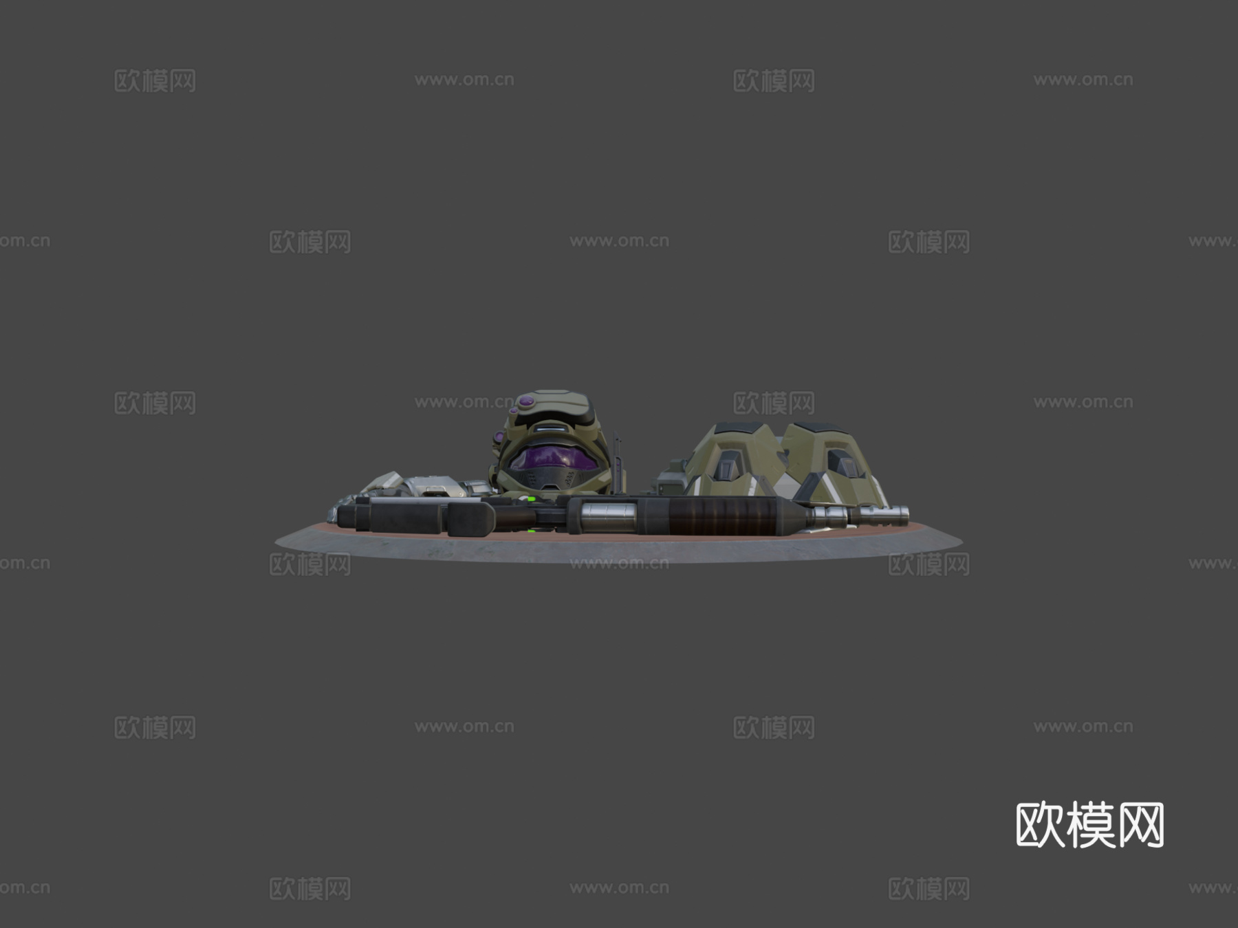 光环斯巴达套装3d模型下载（渲染图6）