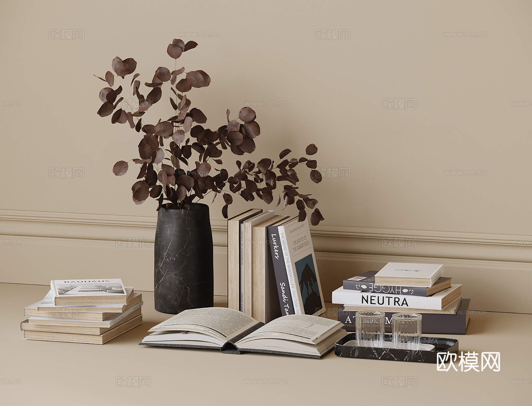 现代饰品摆件su模型