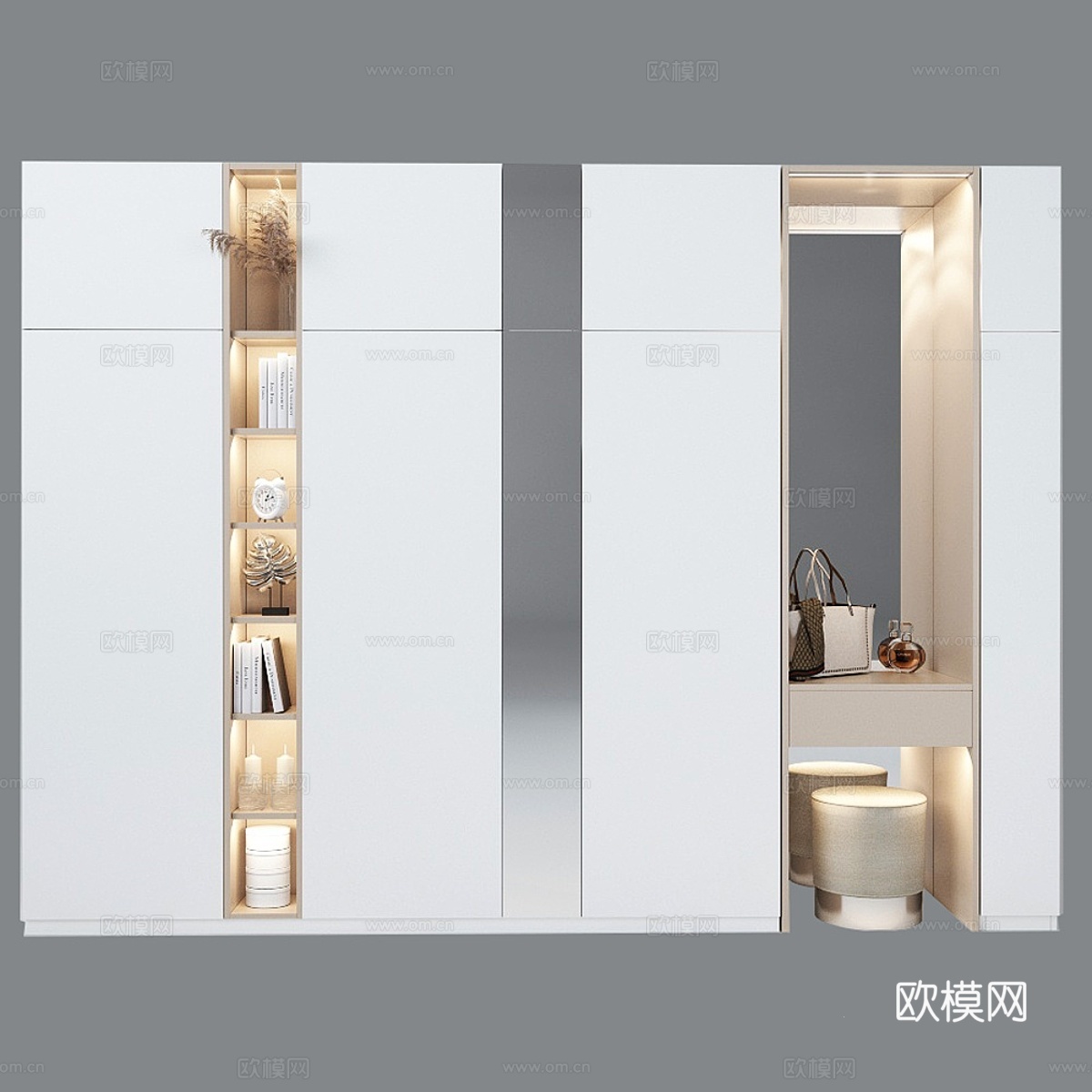 门厅构图_843d模型下载