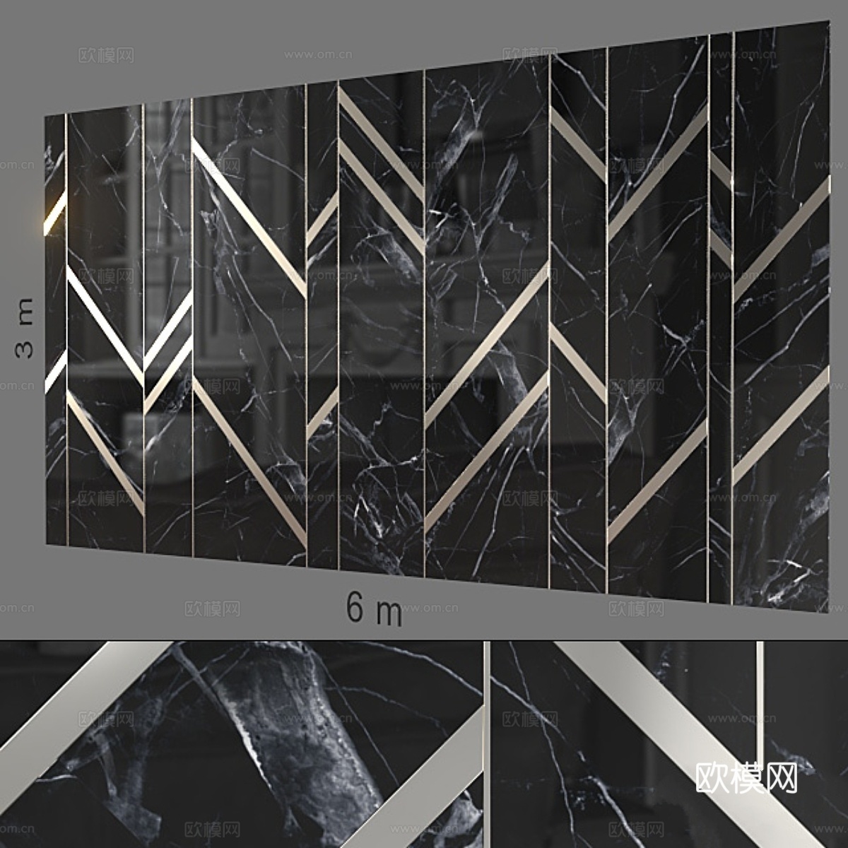 装饰墙 212.3d模型下载