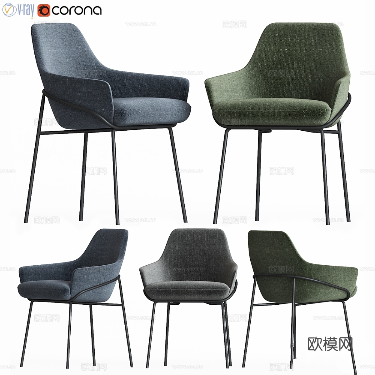 Jackie Chair Berto Salotti3d模型下载