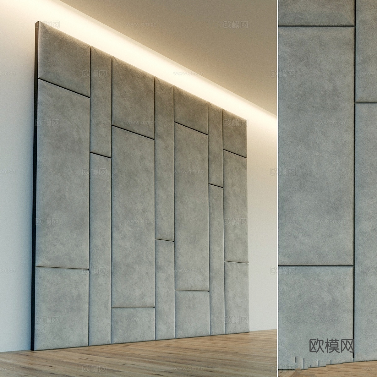 装饰墙。软质面板。513d模型下载