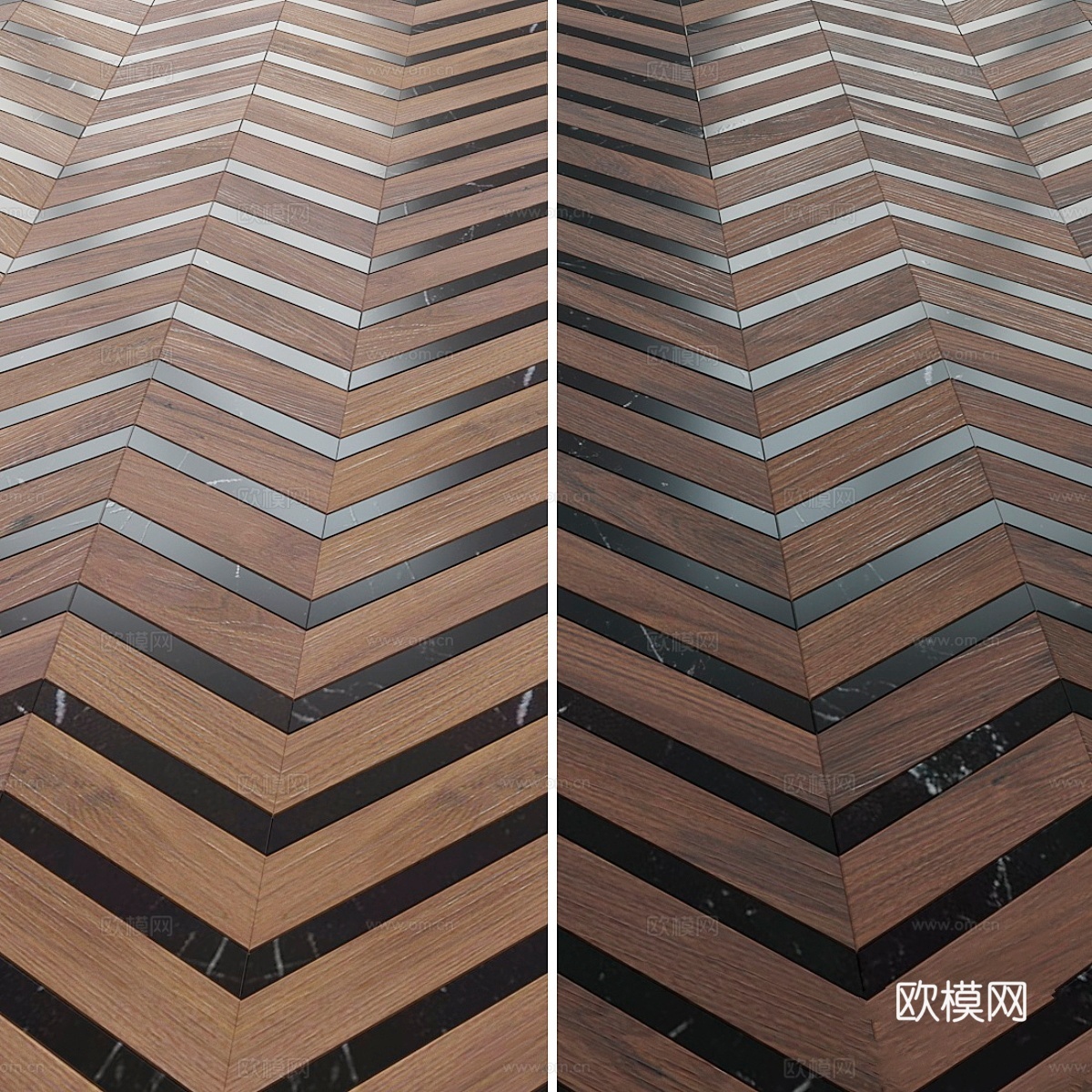 阿特拉斯协和瓷砖，大理石人字纹3d模型下载