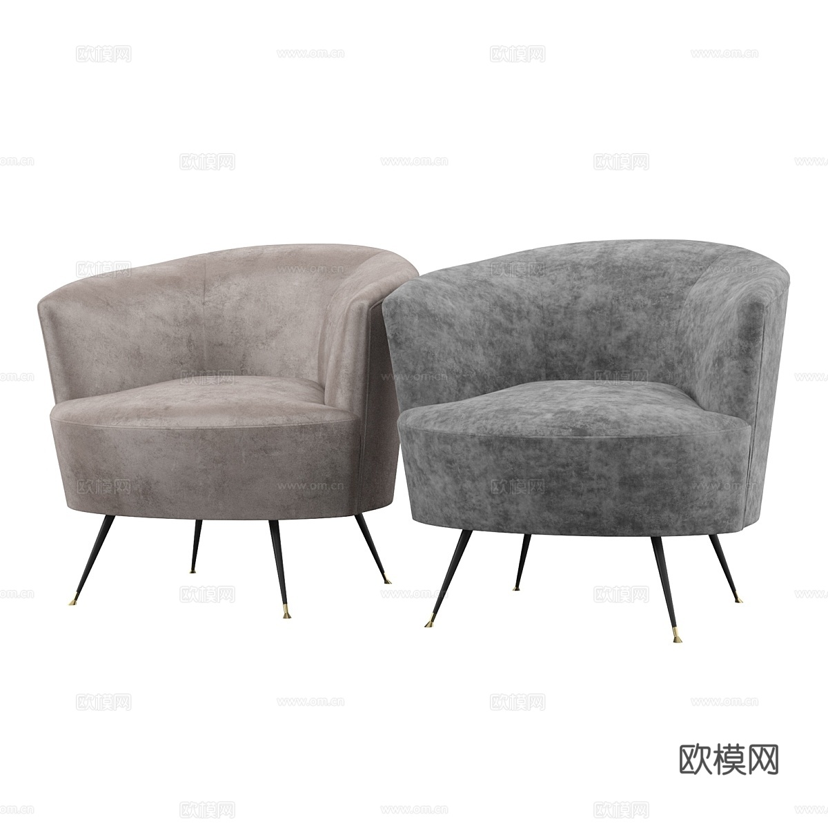 穆伦桶椅3d模型下载