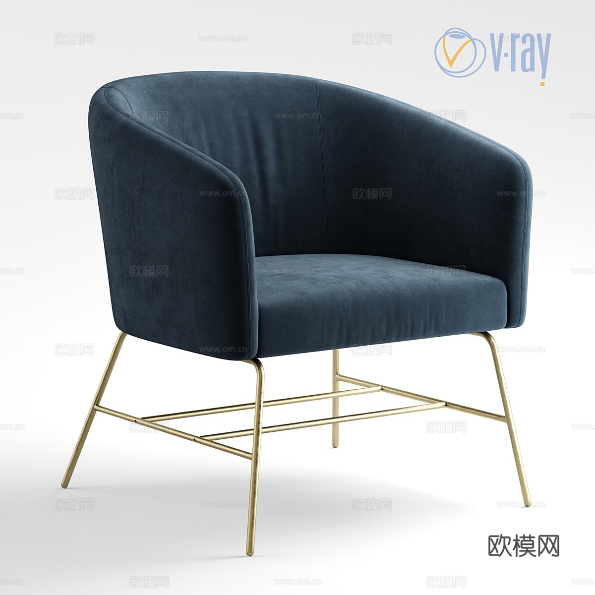 深屋系列。费城扶手椅。Art.534393d模型下载