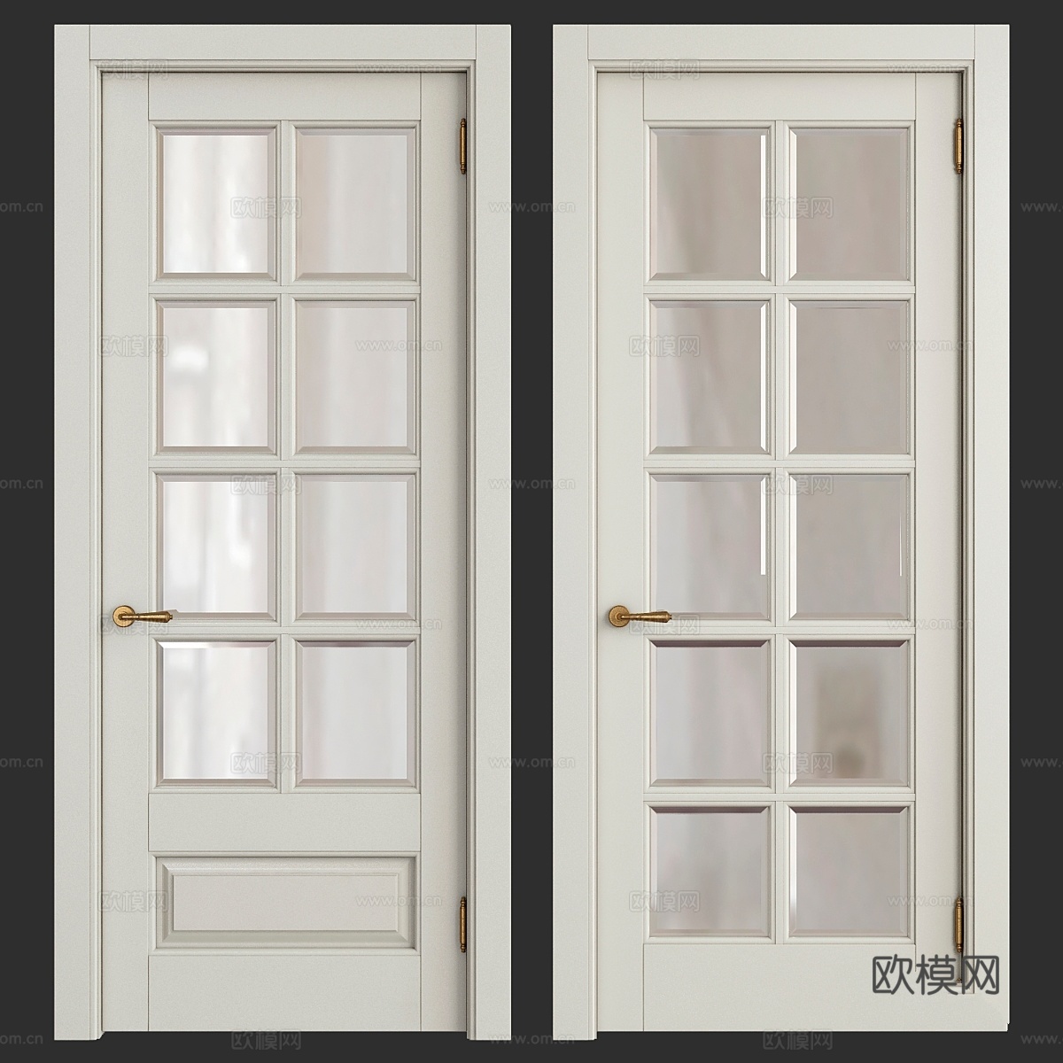 经典室内门3d模型下载