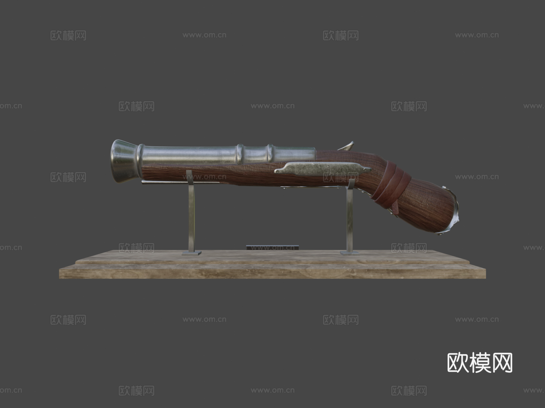 随机枪械3d模型3d模型下载（渲染图6）