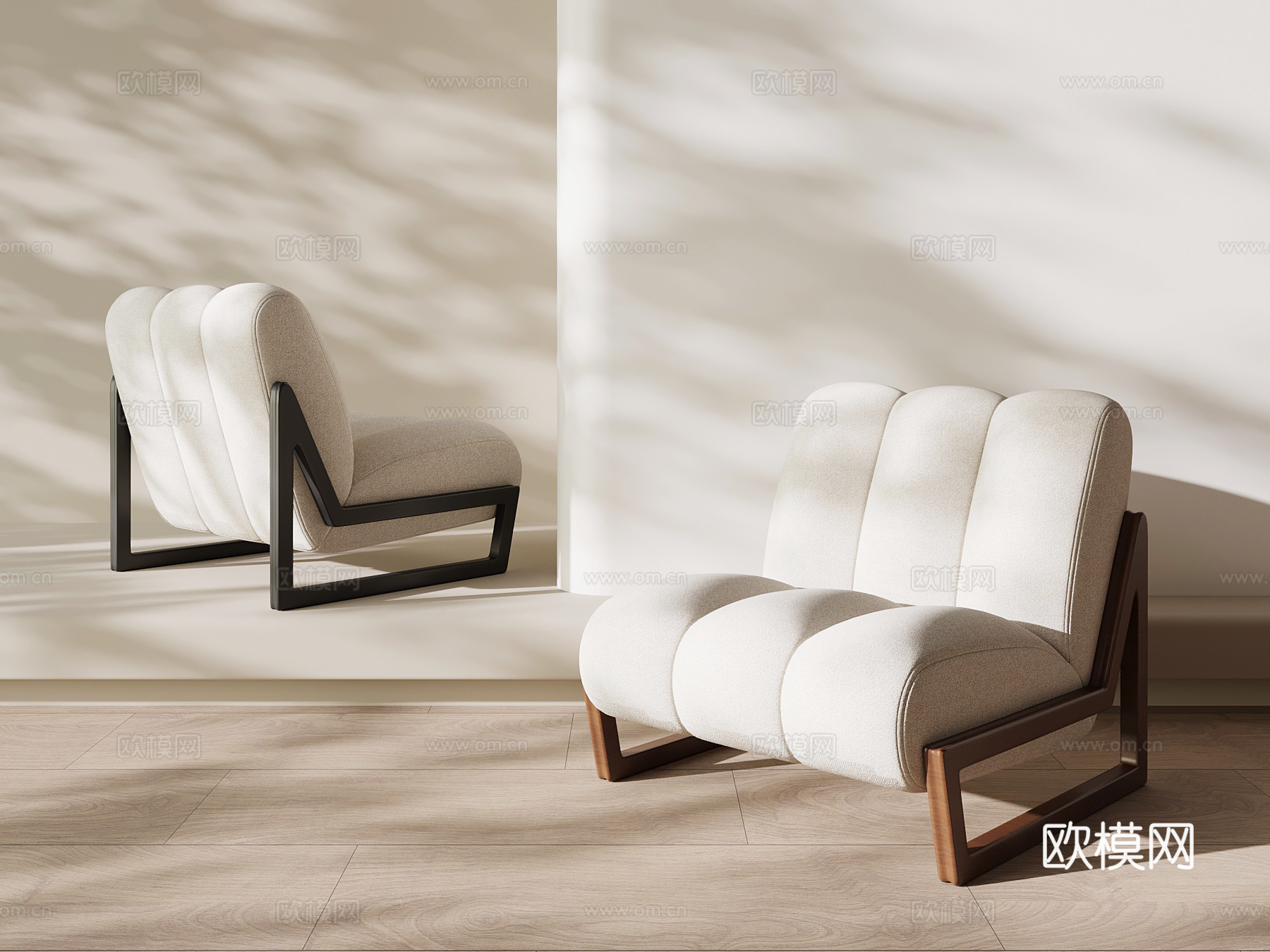 现代休闲椅su模型