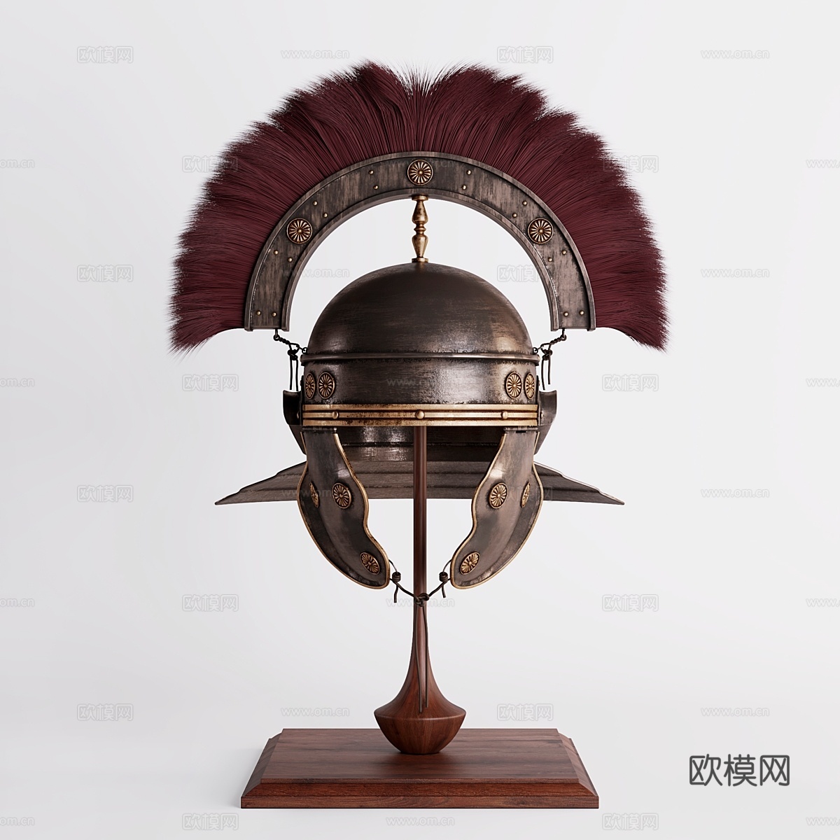 百夫长头盔3d模型下载