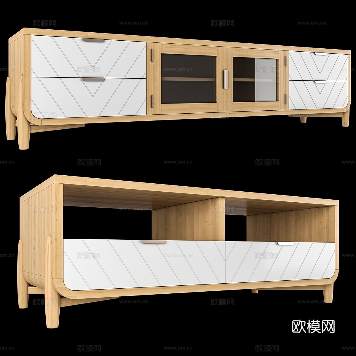 风之柜与咖啡桌3d模型下载