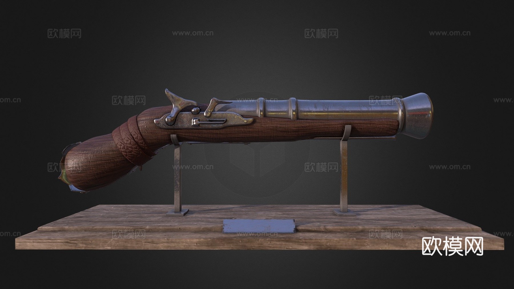 随机枪械3d模型3d模型下载（渲染图1）